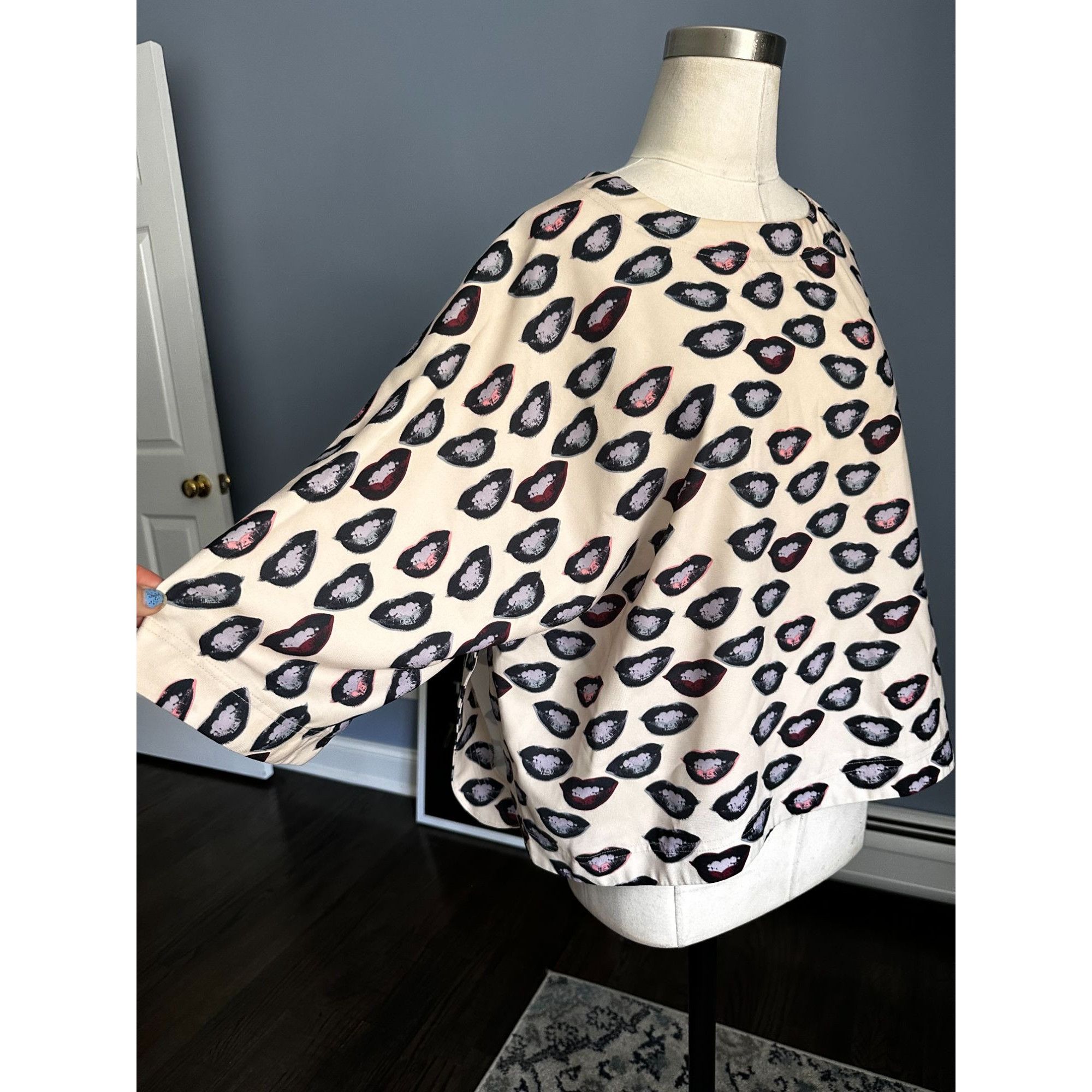 Pepe Jeans Bells Andy Warhol Marilyn Monroe Lips Pop Art Top M/L Size M / US 6-8 / IT 42-44 - 2 Thumbnail