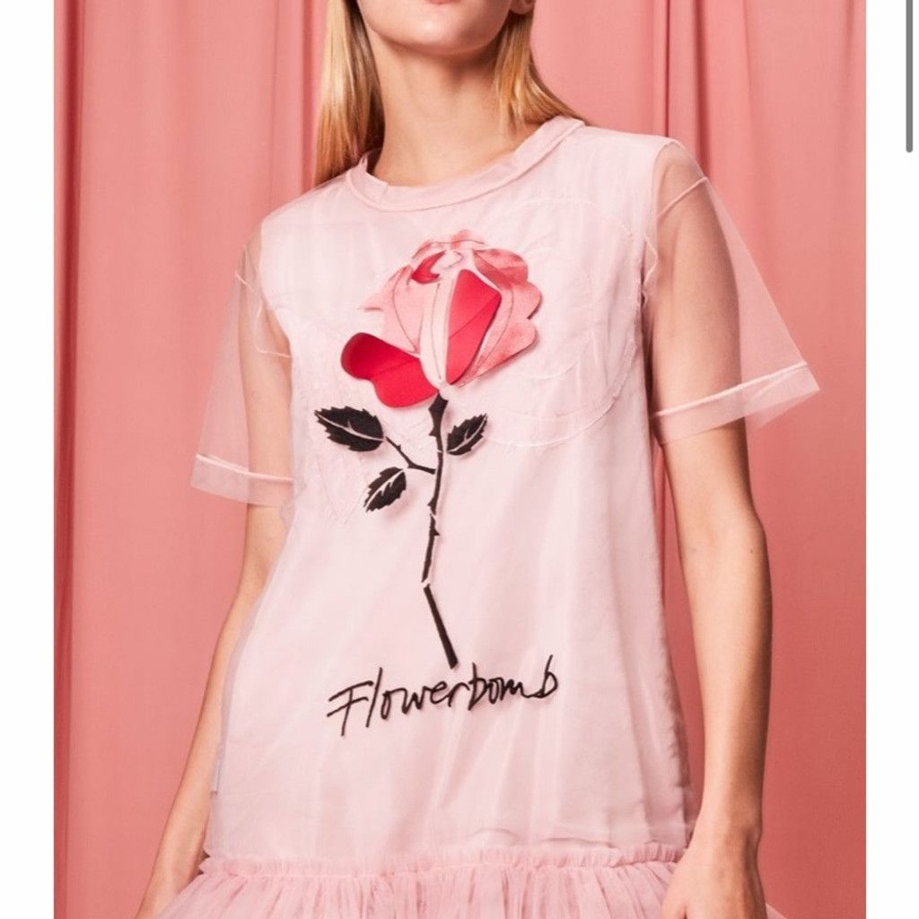 Viktor & Rolf VOGUE Cover Mini Dress * VIKTOR & ROLF Floral Pink Size XS/S Size XS / US 0-2 / IT 36-38 - 2 Thumbnail