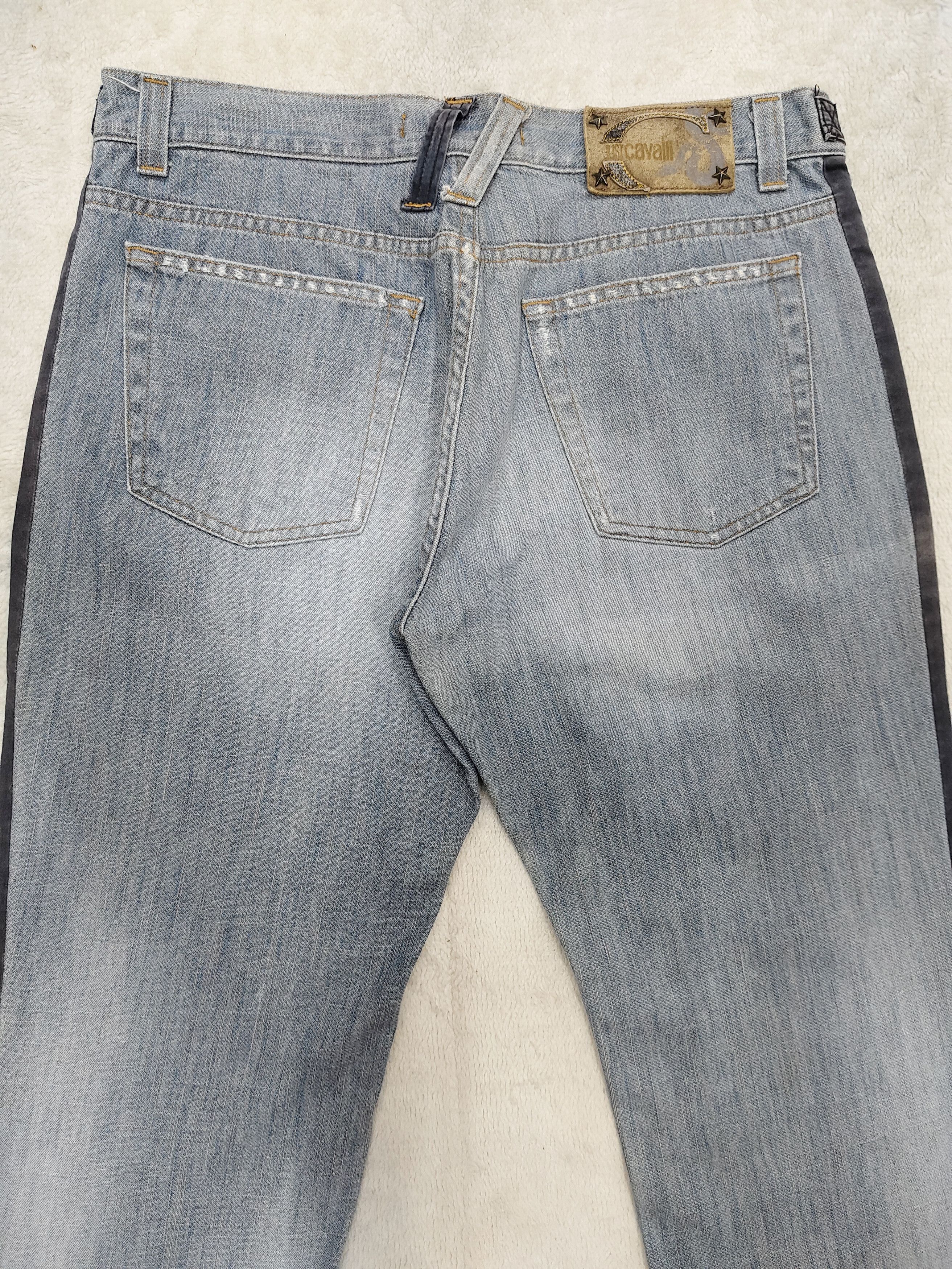 Just Cavalli Just Cavalli💥Y2K Side Striped Belt Clain Pocket Distressed Size US 34 / EU 50 - 5 Thumbnail