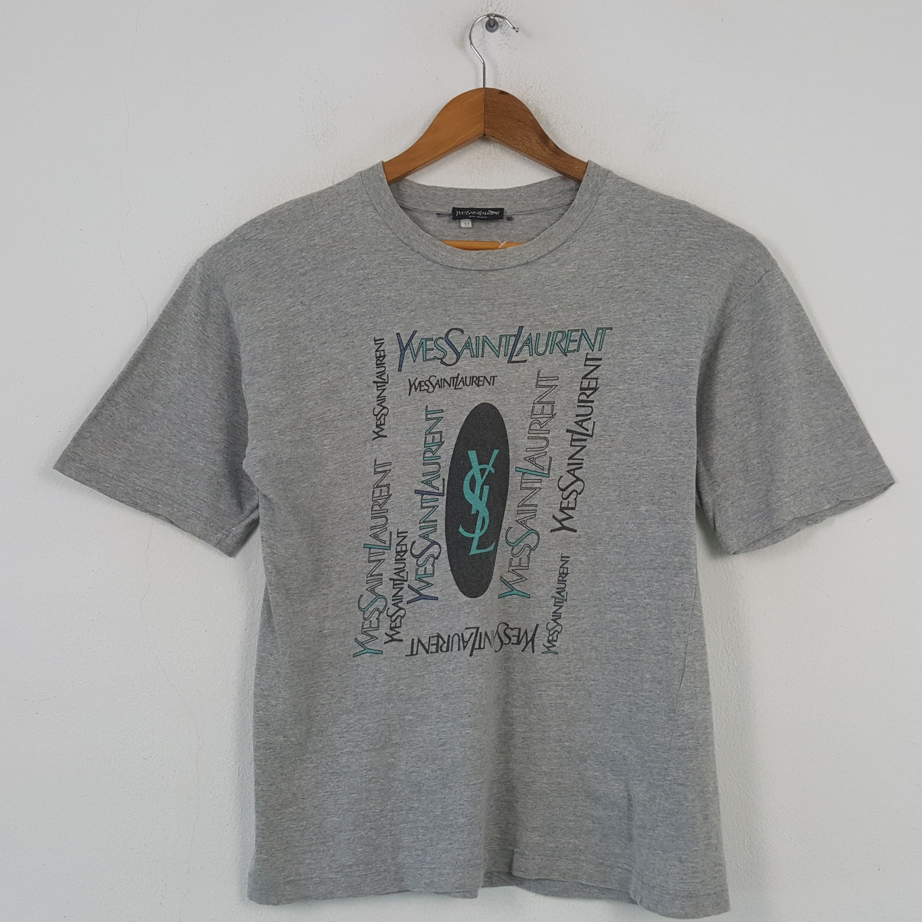 Vintage × Yves Saint Laurent Vintage YVES SAINT LAURENT Italian Brand T-shirt C294N22 Size US M / EU 48-50 / 2 - 1 Thumbnail