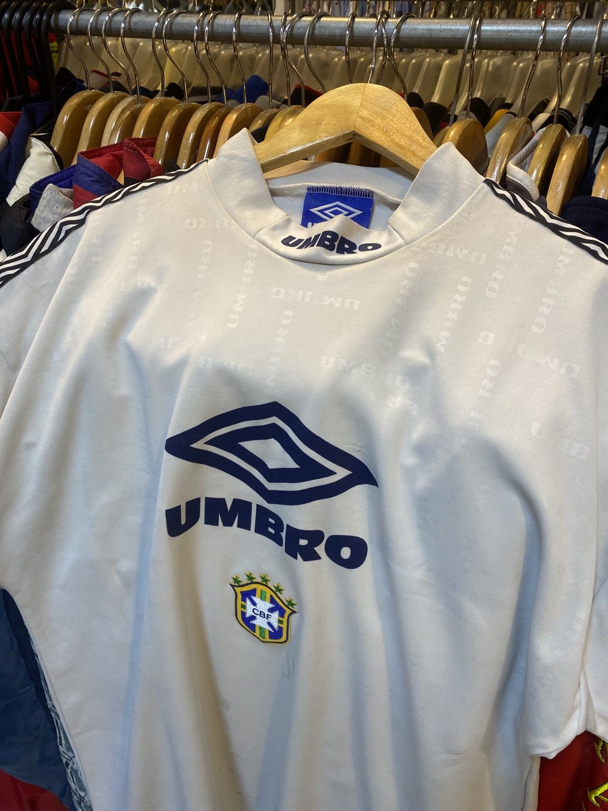 Umbro Vintage 90s Umbro Brazil Football National Team Training Kit Size US L / EU 52-54 / 3 - 2 Thumbnail