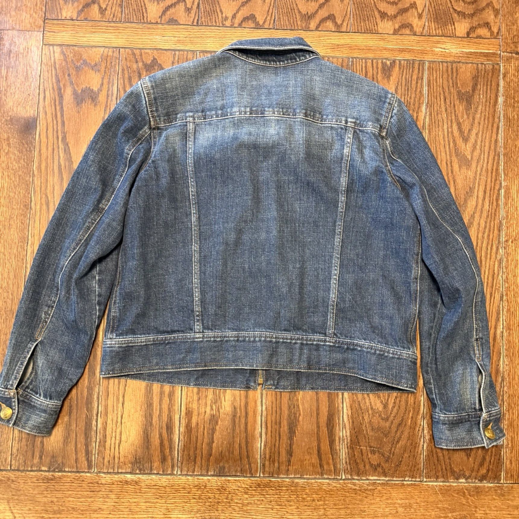 Ralph Lauren Polo Ralph Lauren Women’s Denim Trucker Jacket XL Gold Button Denim Trucker Jacket Women’s Casual Pockets Collared Nautical Vintage No Size 40" / US 18 - 7 Thumbnail