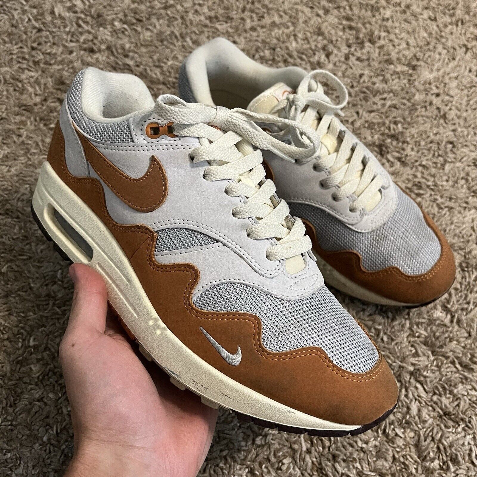 Nike Air Max 1 Patta Waves Monarch DH1348-001 Sneakers Shoes Size US 8 / EU 41 - 1 Thumbnail