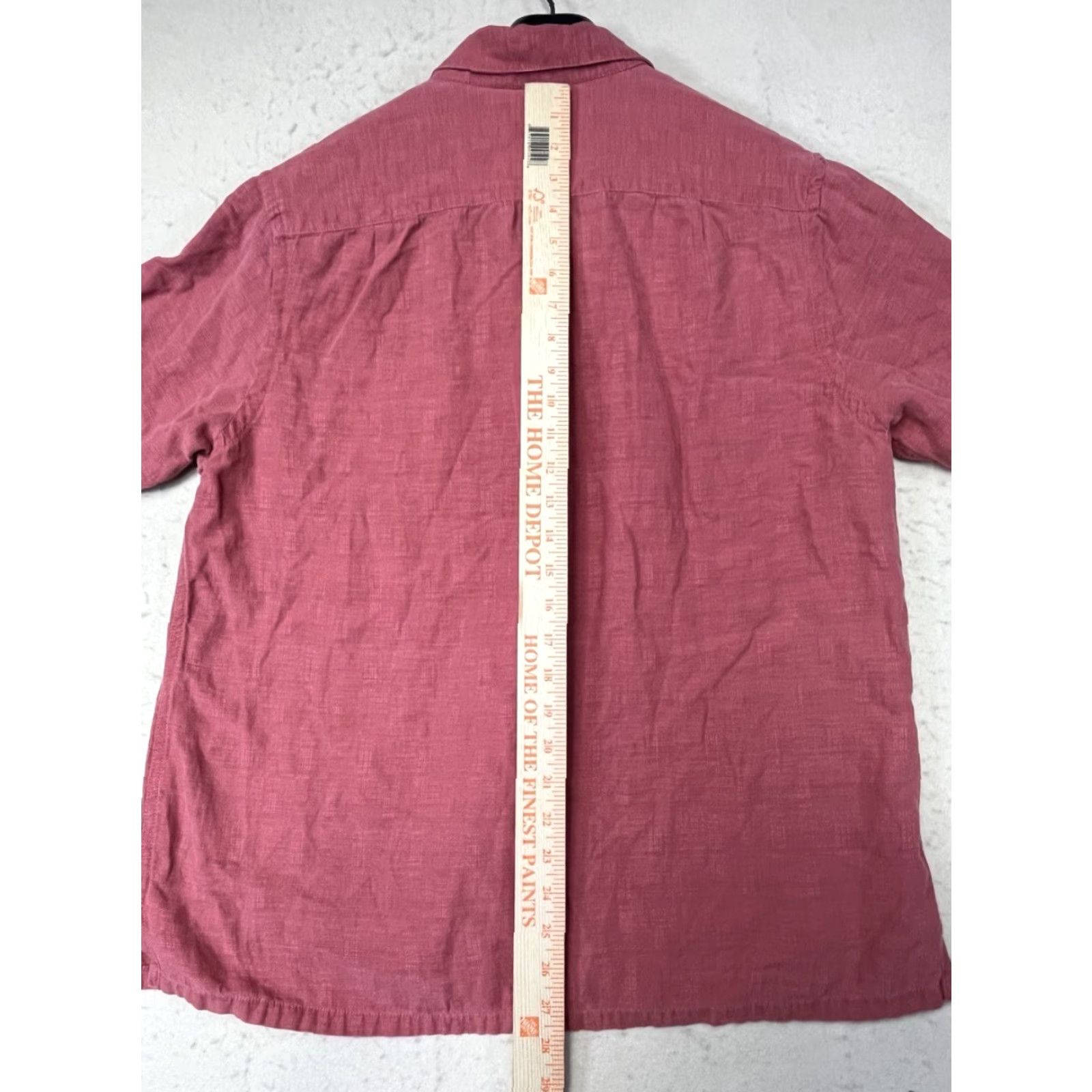 Tasso Elba Tasso Elba Shirt Men L Light Red Linen Silk Short Sleeve Button-Up Collared Regular Pockets 90s Dad Outdoor Theme Vintage No Size US L / EU 52-54 / 3 - 2 Thumbnail