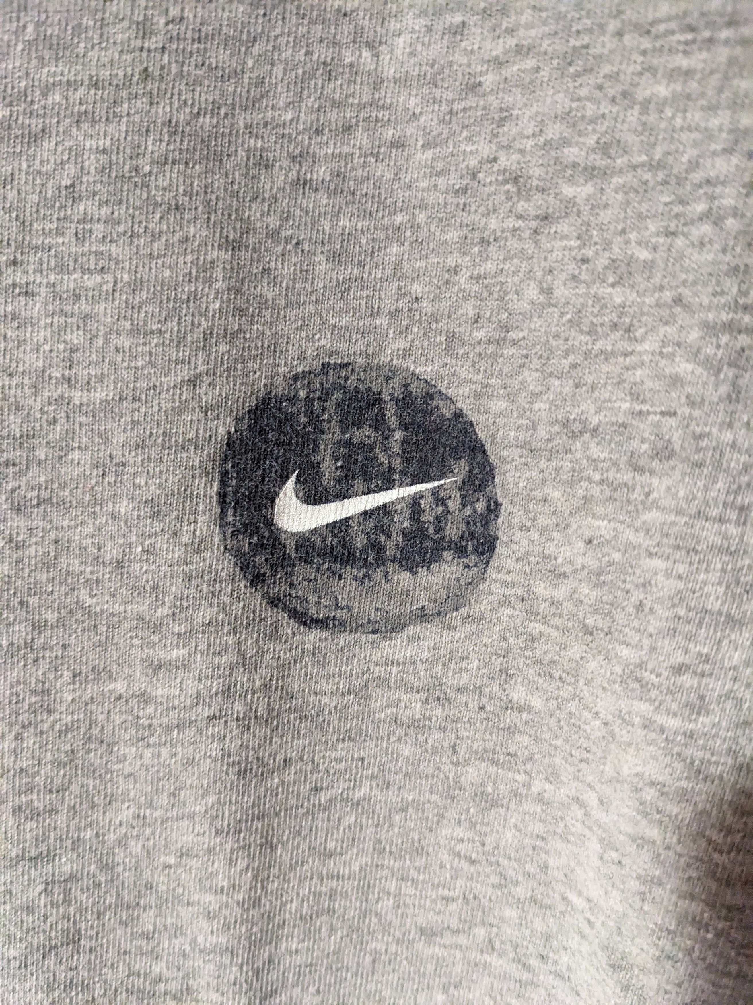 Nike × Vintage Vintage 90s Nike Air Swoosh Check Gray X-Large T-Shirt Size US XL / EU 56 / 4 - 4 Thumbnail