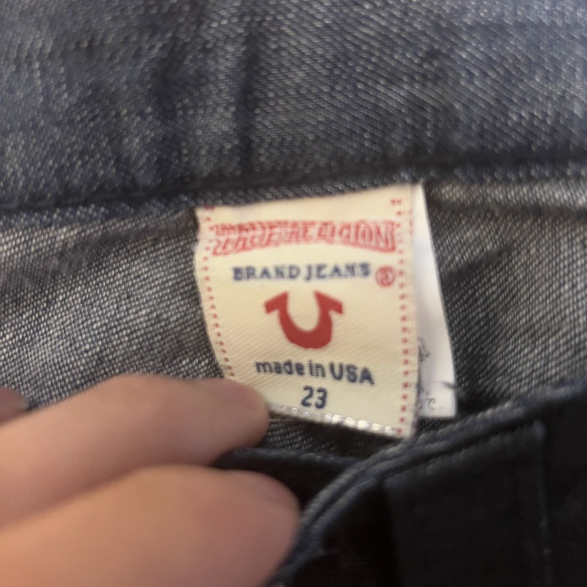 Japanese Brand × True Religion True Religion Flared Paint Coated Black Pants Size 23" - 5 Thumbnail