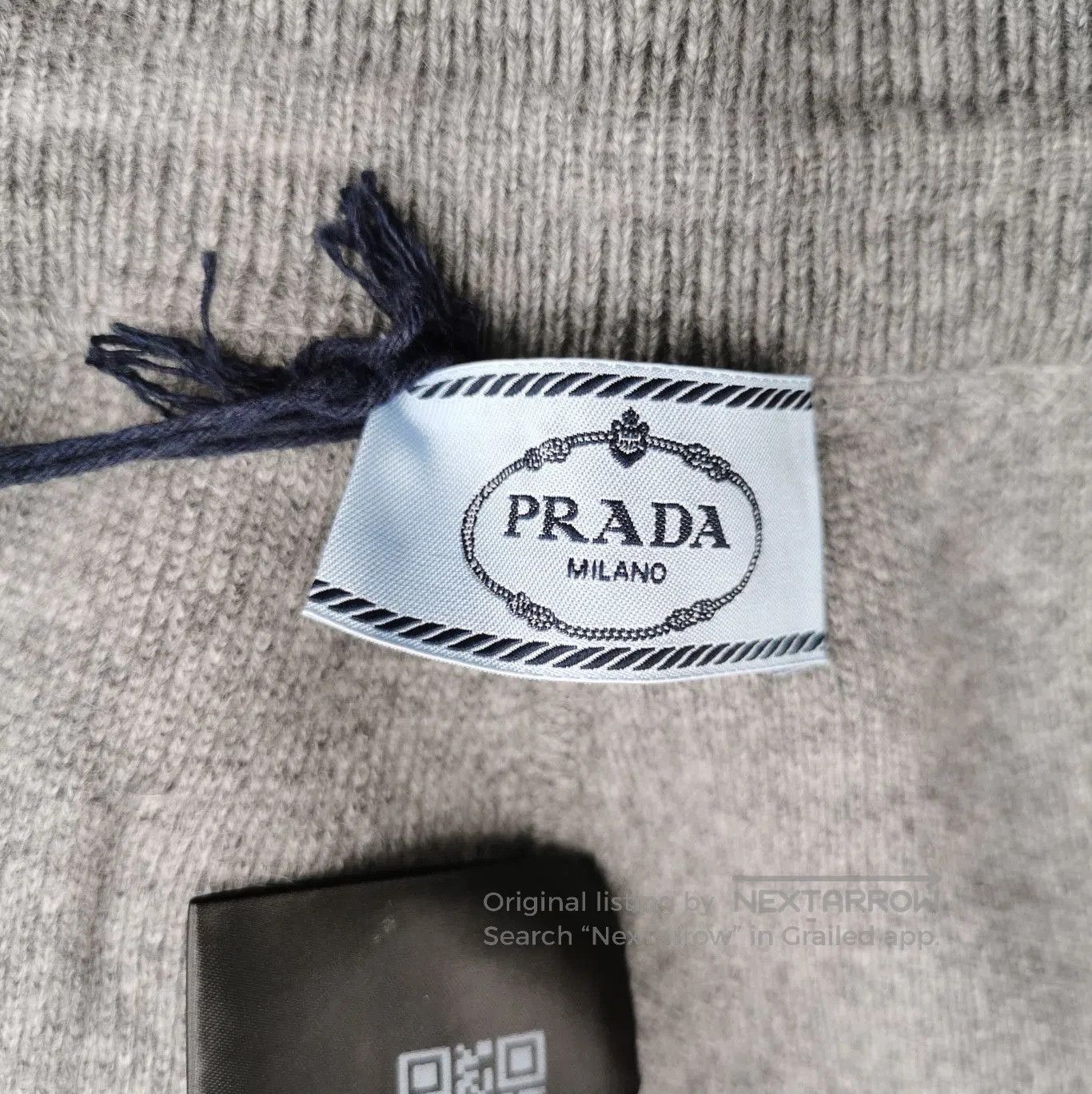 Prada Prada Gray Cashmere Pants for Women . Size 37" - 4 Thumbnail