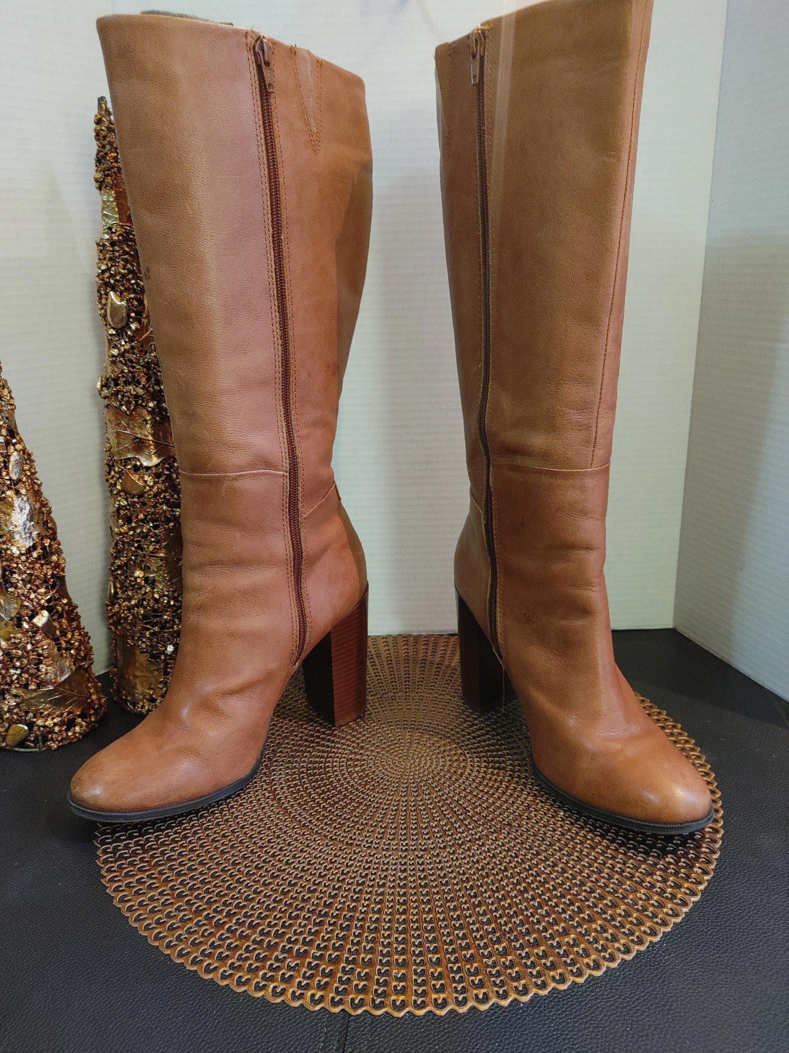 Designer Liz & Co. Bailey Leather Boots Size 9.5 Size US 9.5 / IT 39.5 - 4 Thumbnail