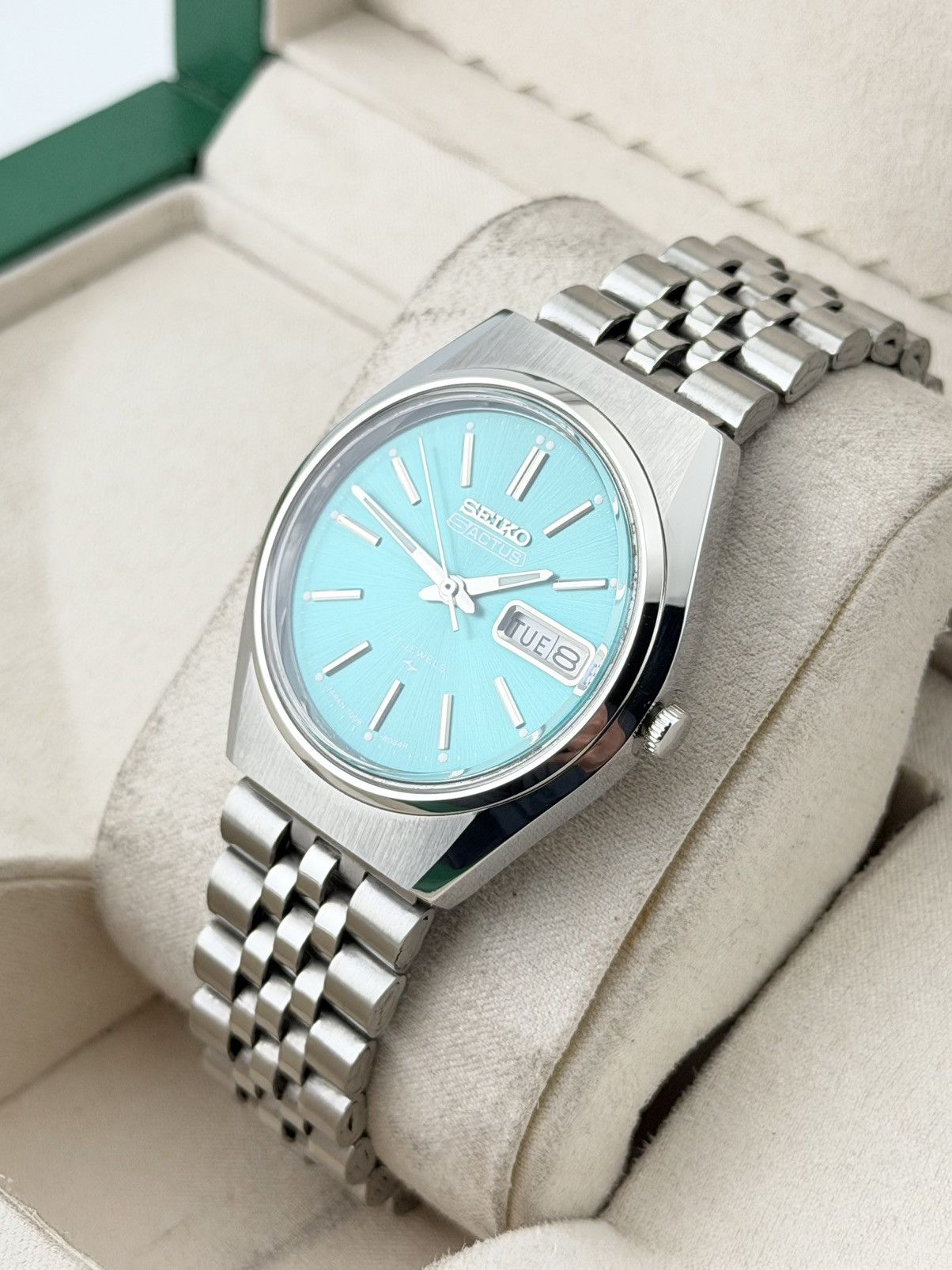 Seiko Seiko 5 Automatic Sea Green Dial 6309 Vintage Mens Watch Size 36 - 6 Thumbnail