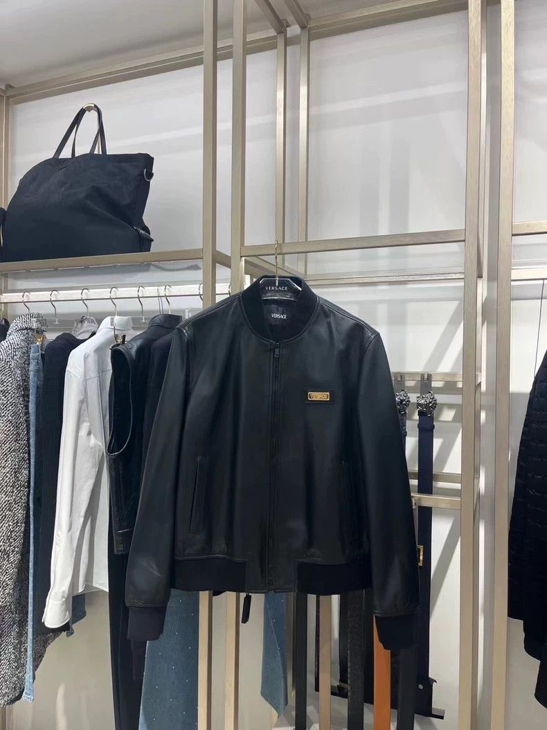 Versace Versace Men's lambskin leather jacket Size US M / EU 48-50 / 2 - 1 Thumbnail