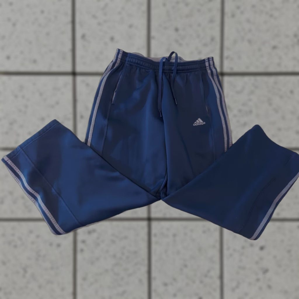 Adidas adidas Pants L Mens Navy Blue Athletic Gym Workout Sweatpants Size US 33 - 1 Thumbnail