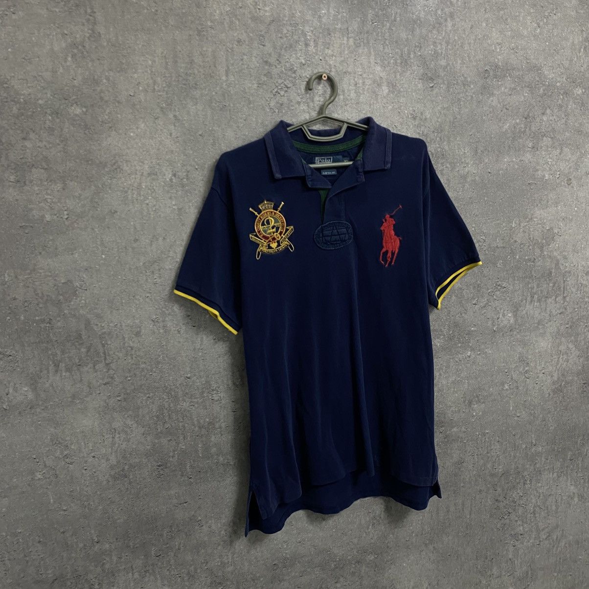 Polo Ralph Lauren Vintage Polo Ralph Lauren Polo T Shirt Big Logo Chief Keef Size US XL / EU 56 / 4 - 4 Thumbnail
