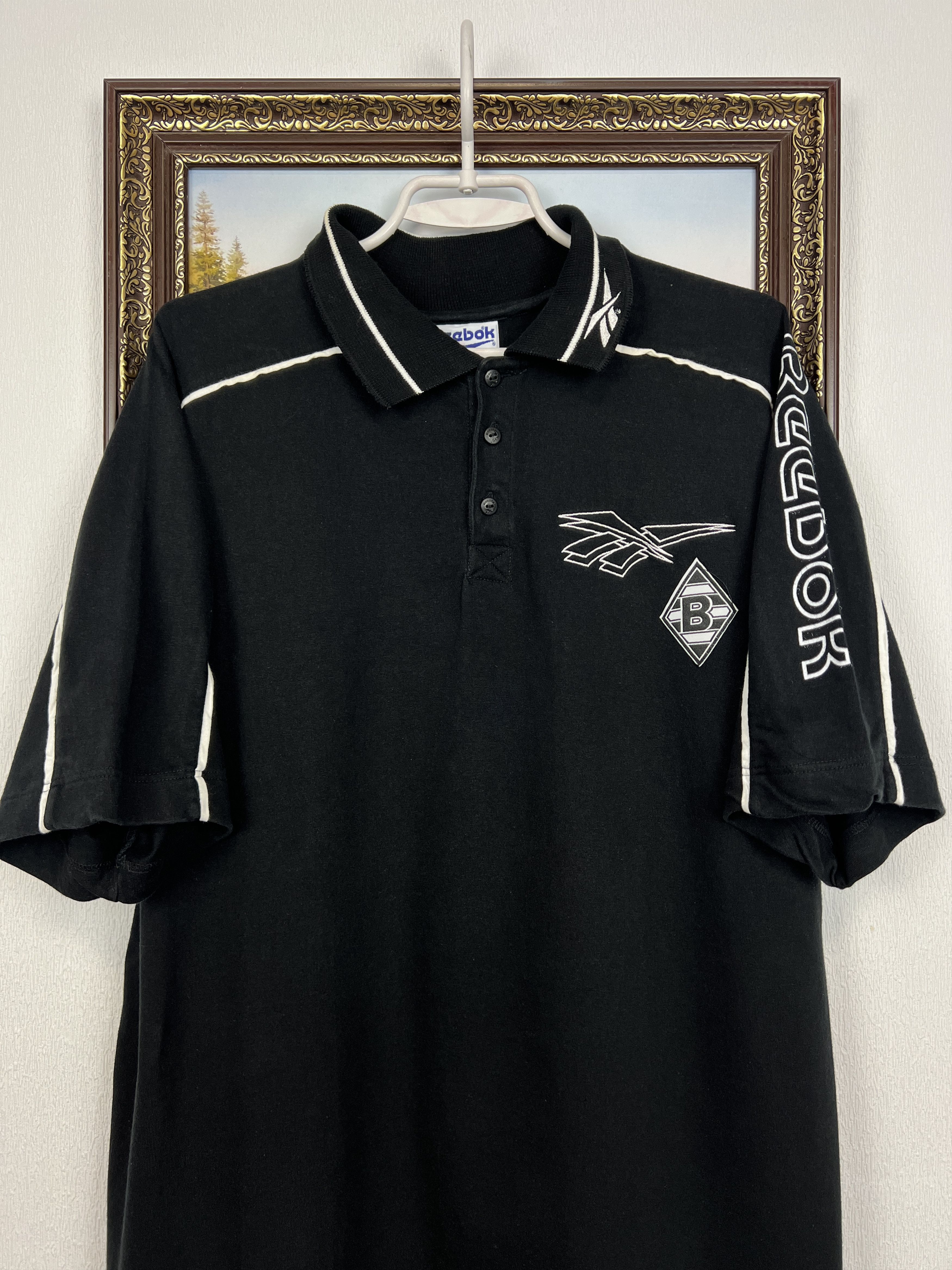 Reebok Vintage Borussia Monchengladbach Football Polo Tee Shirt Size US XXL / EU 58 / 5 - 2 Thumbnail