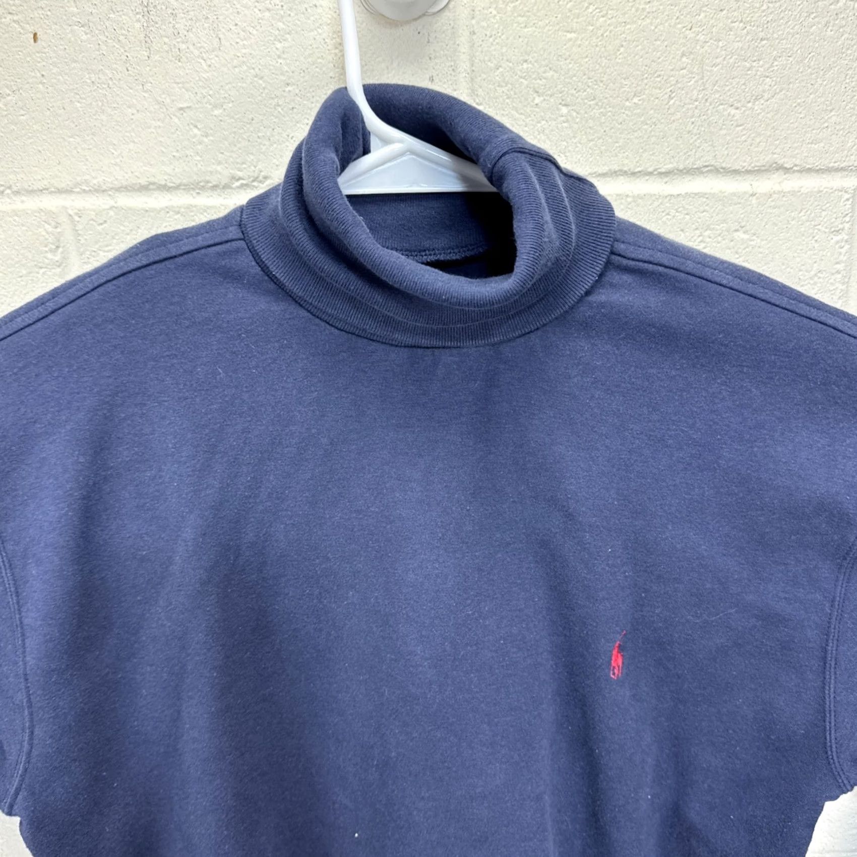 Polo Ralph Lauren VINTAGE Polo Ralph Lauren Blue Cotton Turtleneck Shirt Men’s Large Polo Pony 90s USA Regular Long Sleeve Chest 21 Shoulder 28 Size US L / EU 52-54 / 3 - 3 Thumbnail