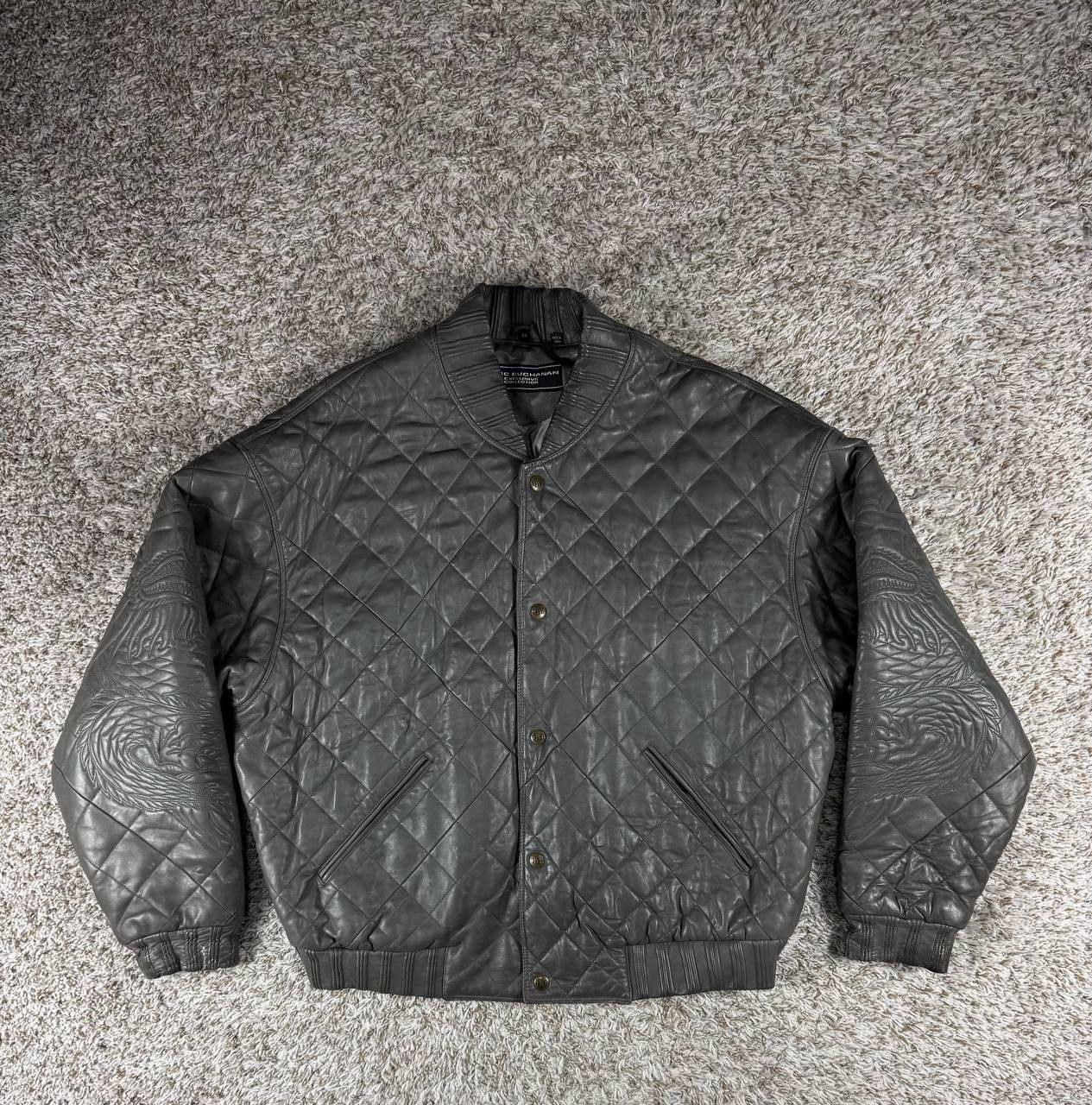 Marc Buchanan Vintage Marc Buchanan Leather Jacket Quilted Bomber Snap Size US M / EU 48-50 / 2 - 2 Thumbnail