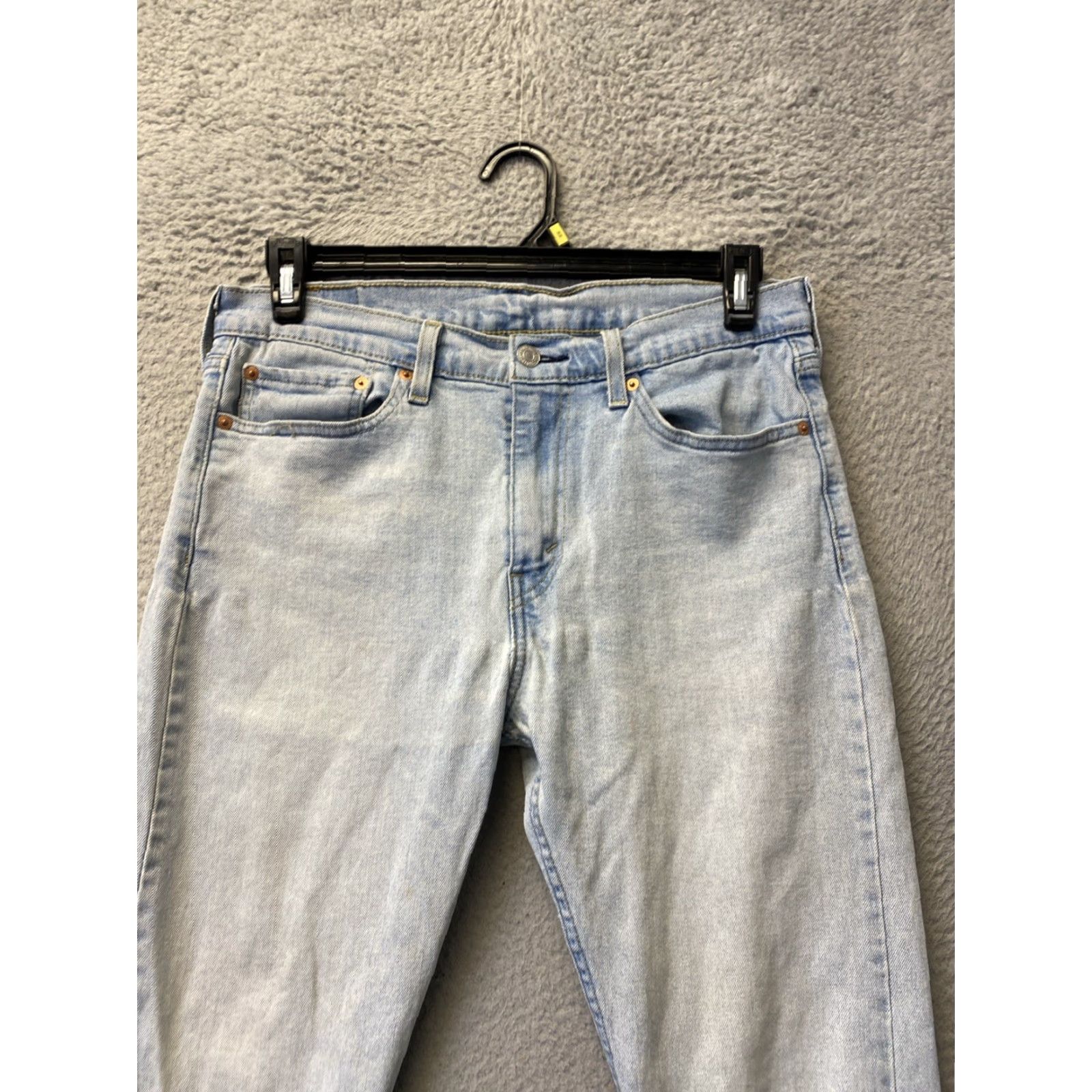 Levi's Levi’s 510 Jeans Men’s 32x32 Light Blue Mid Rise Distressed Straight Denim /0633 Size US 32 / EU 48 - 3 Thumbnail