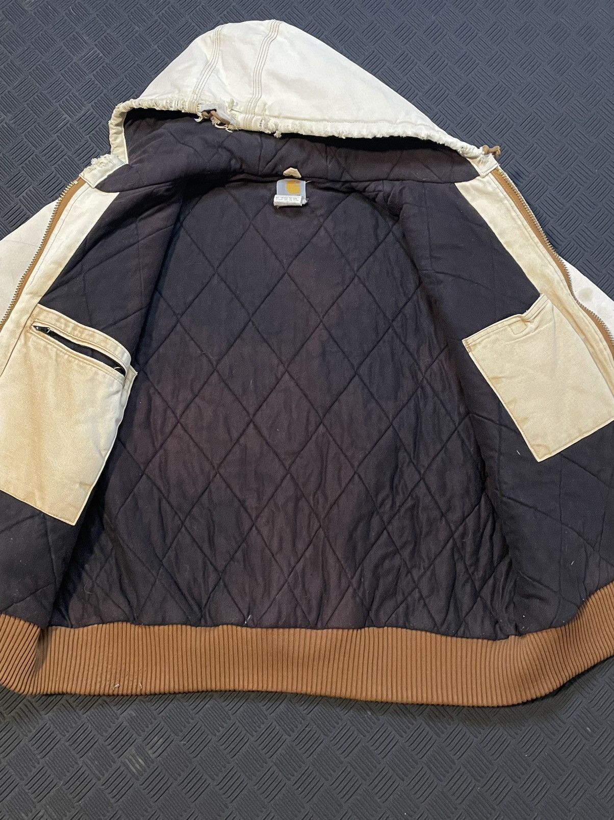 Carhartt Insanely Faded Distressed Vintage Detroit Hooded Jacket Size US L / EU 52-54 / 3 - 5 Thumbnail