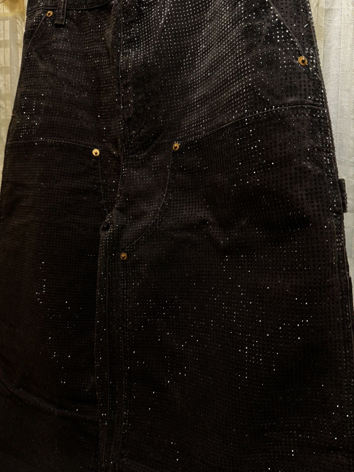 Alexander Wang Alexander Wang Beaded Carpenter Jeans Saloon Bar NWT $1695 Size 26" / US 2 / IT 38 - 2 Thumbnail