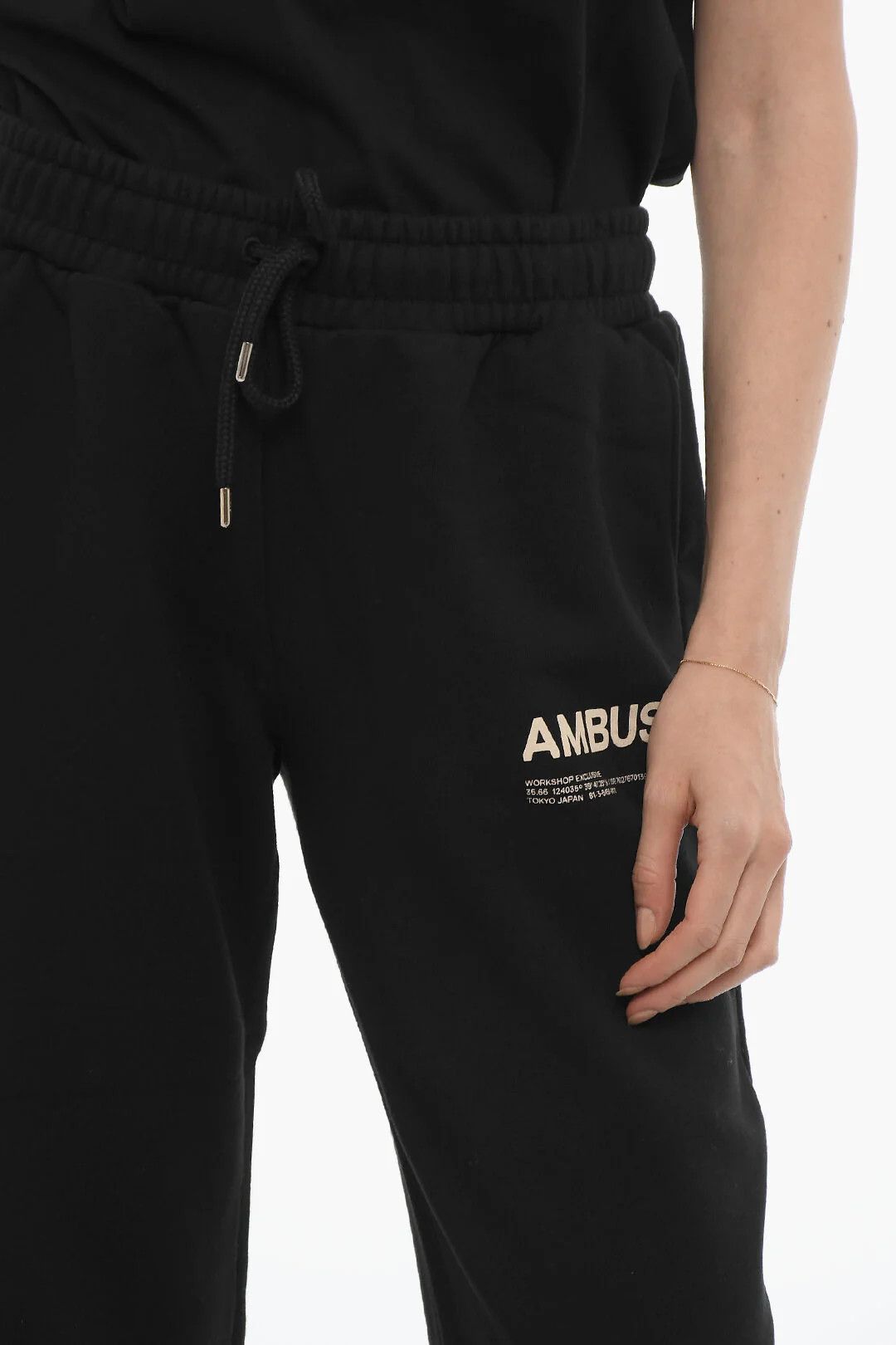 Ambush Design og1mm0426 Solid-Color Fleece Pant in Black Size 32" / US 10 / IT 46 - 3 Thumbnail