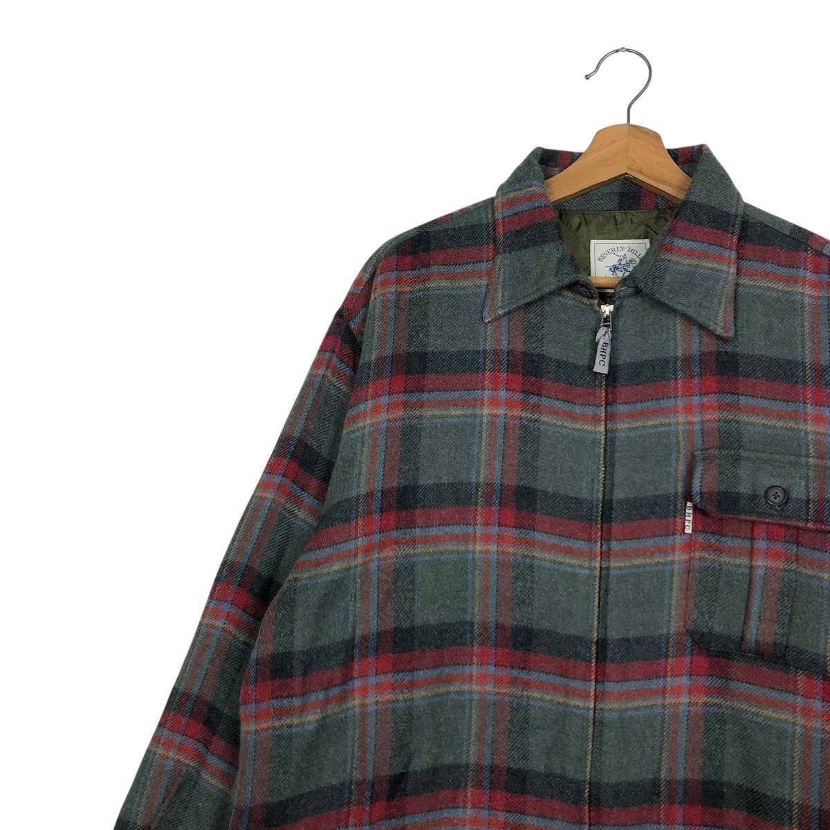 Japanese Brand 🔥VINTAGE CHORE WORK JACKET TARTAN DESIGN BEVERLY HILLS POLO Size US L / EU 52-54 / 3 - 9 Thumbnail