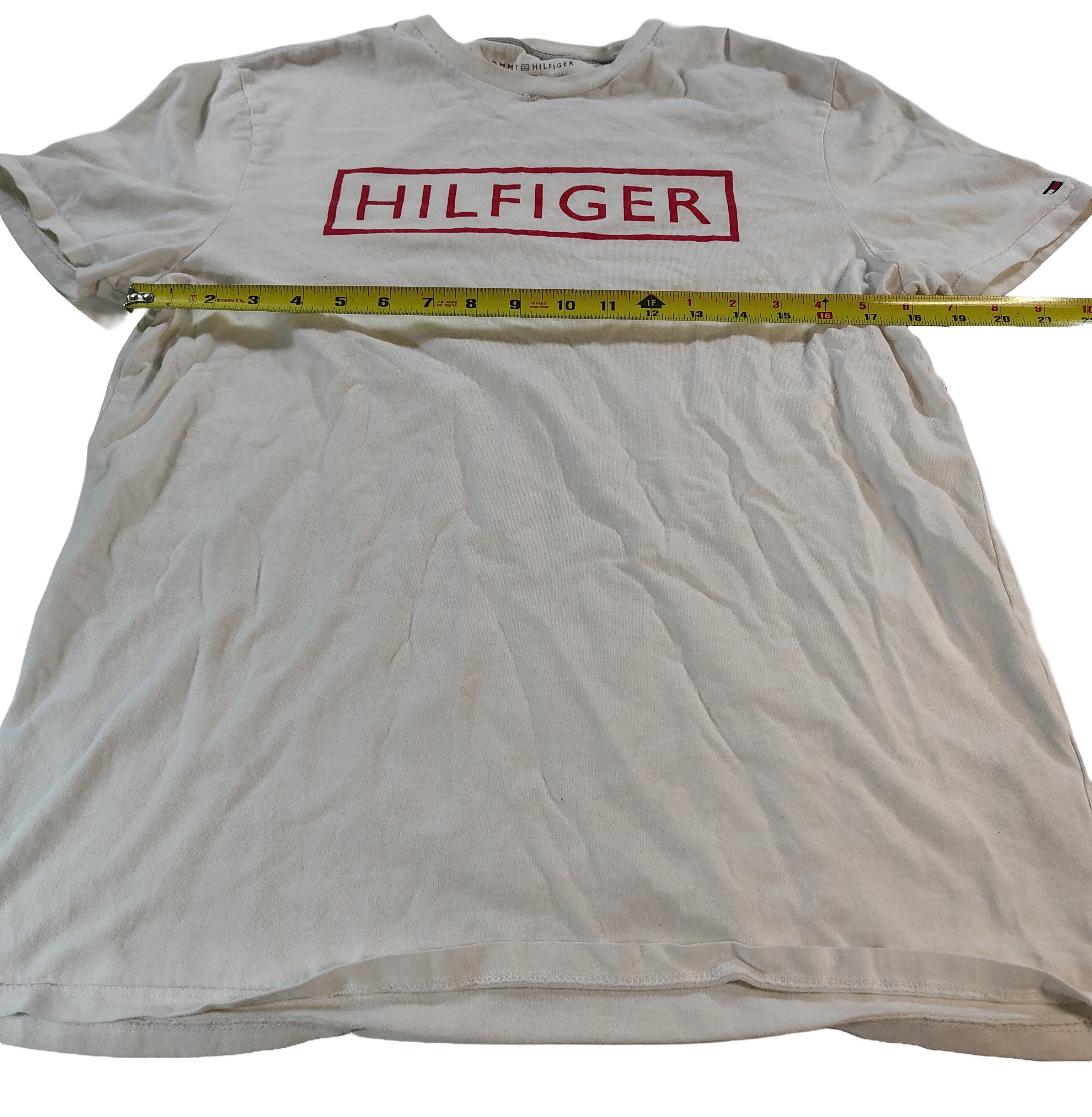 Tommy Hilfiger Men's Medium White & Red Tommy Hilfiger Logo T-Shirt Size US M / EU 48-50 / 2 - 1 Thumbnail