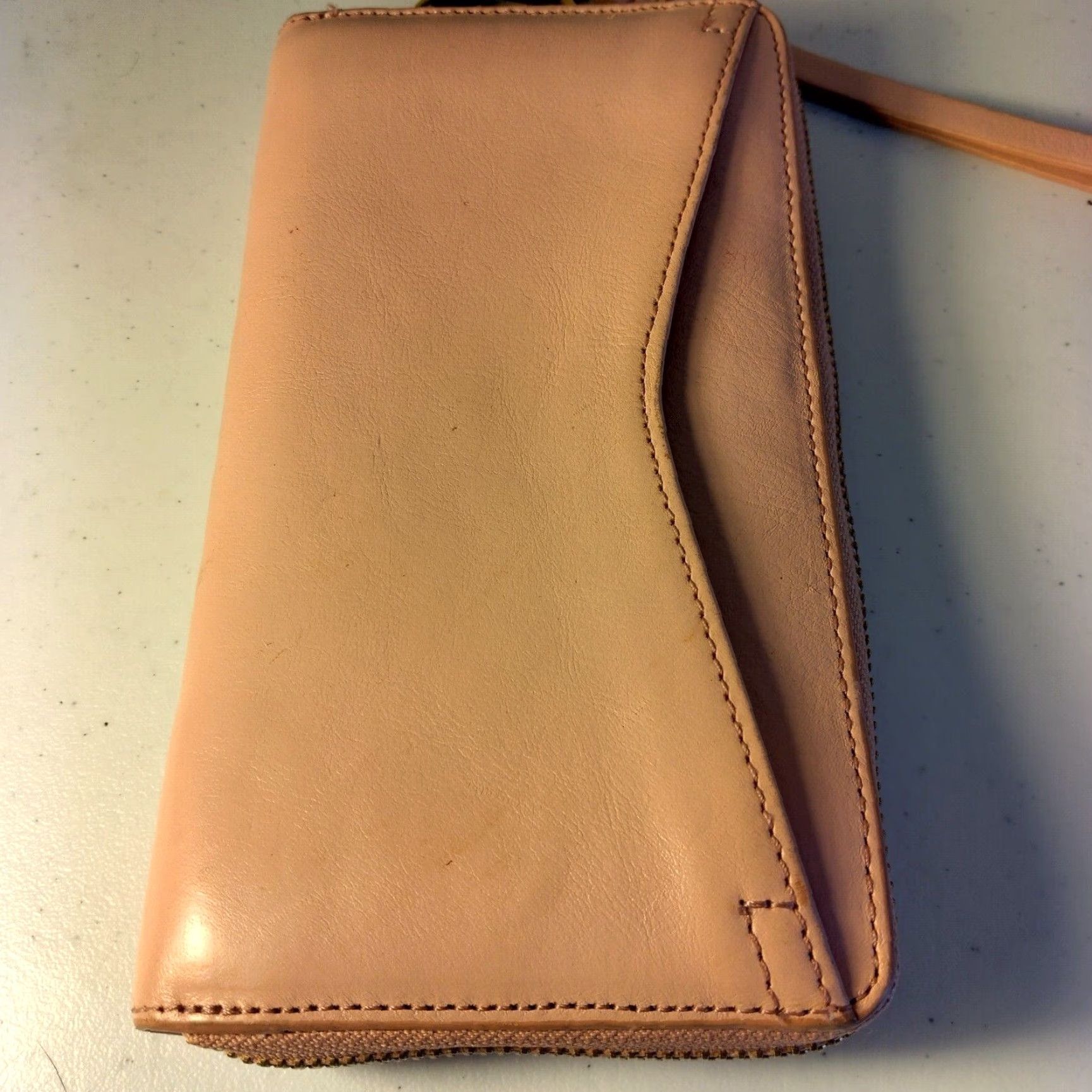 Fossil Fossil Wallet Clutch Leather Pink Dusty Rose Zip-Around Women Size ONE SIZE - 3 Thumbnail