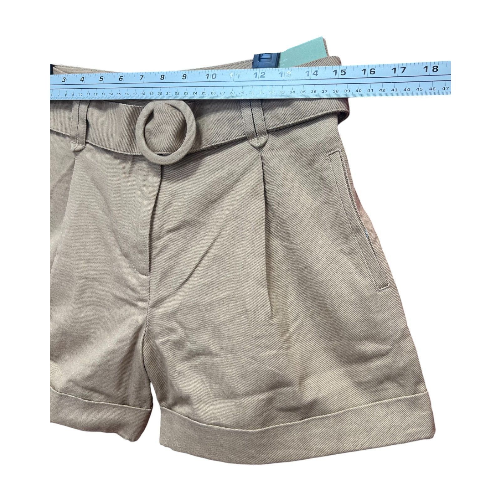 Other Ryegrass - Women's Mid-Rise Pleated Short - Light Brown - 4 Size 27" / US 4 / IT 40 - 5 Thumbnail
