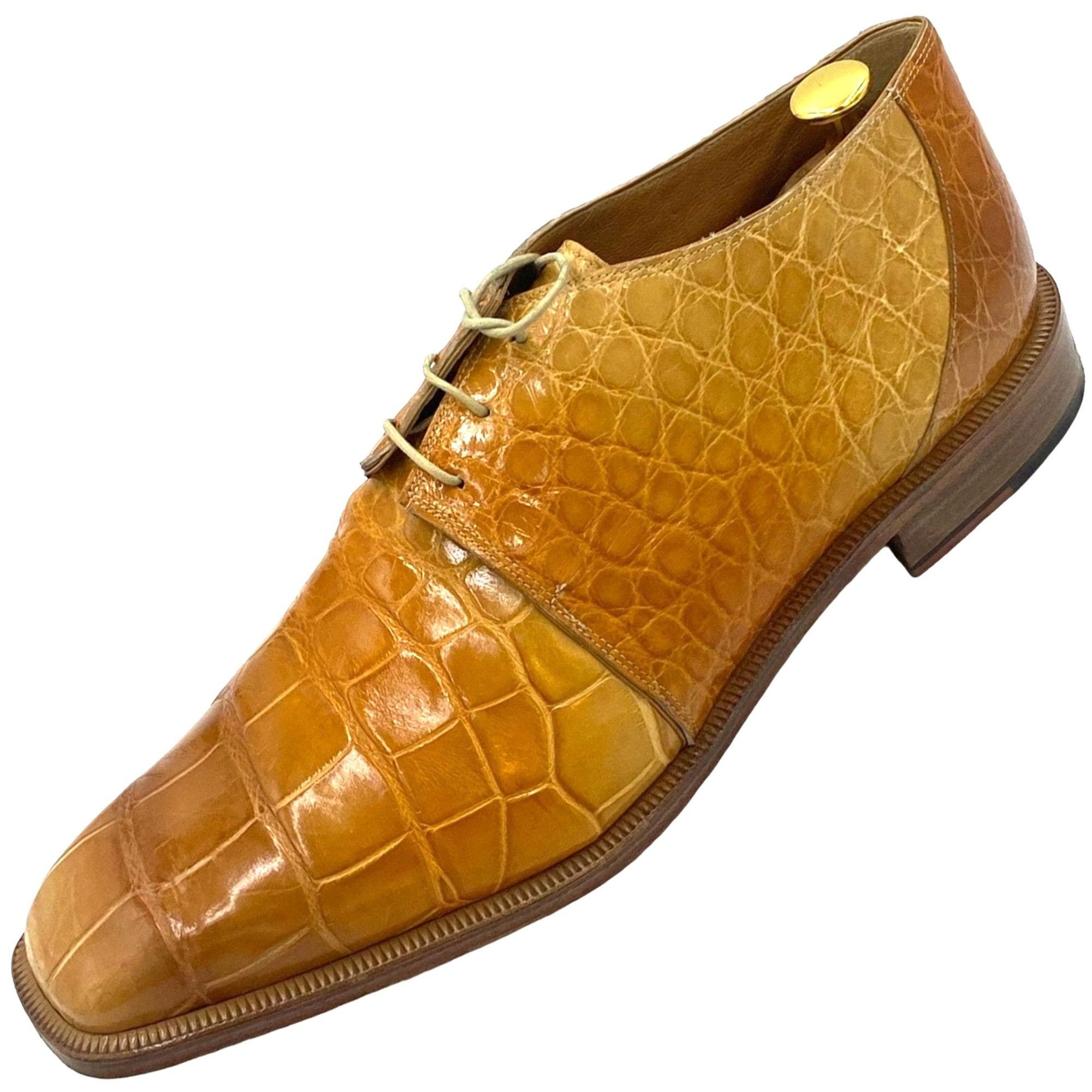 Mauri Vintage Mauri Exotic Full Alligator Men 14 Italian Tan Brown Size US 14 / EU 47 - 11 Thumbnail