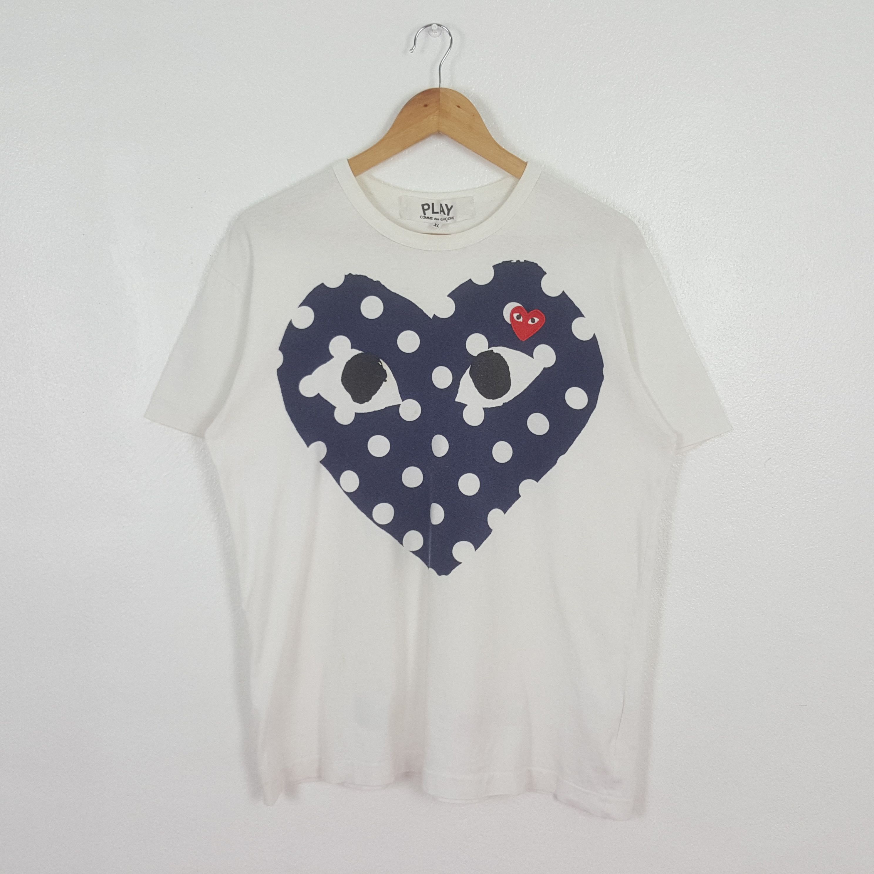 Comme des Garcons PLAY Vintage Play Comme des Garcons Japanese Tshirt C301N21(75) Size US L / EU 52-54 / 3 - 1 Thumbnail