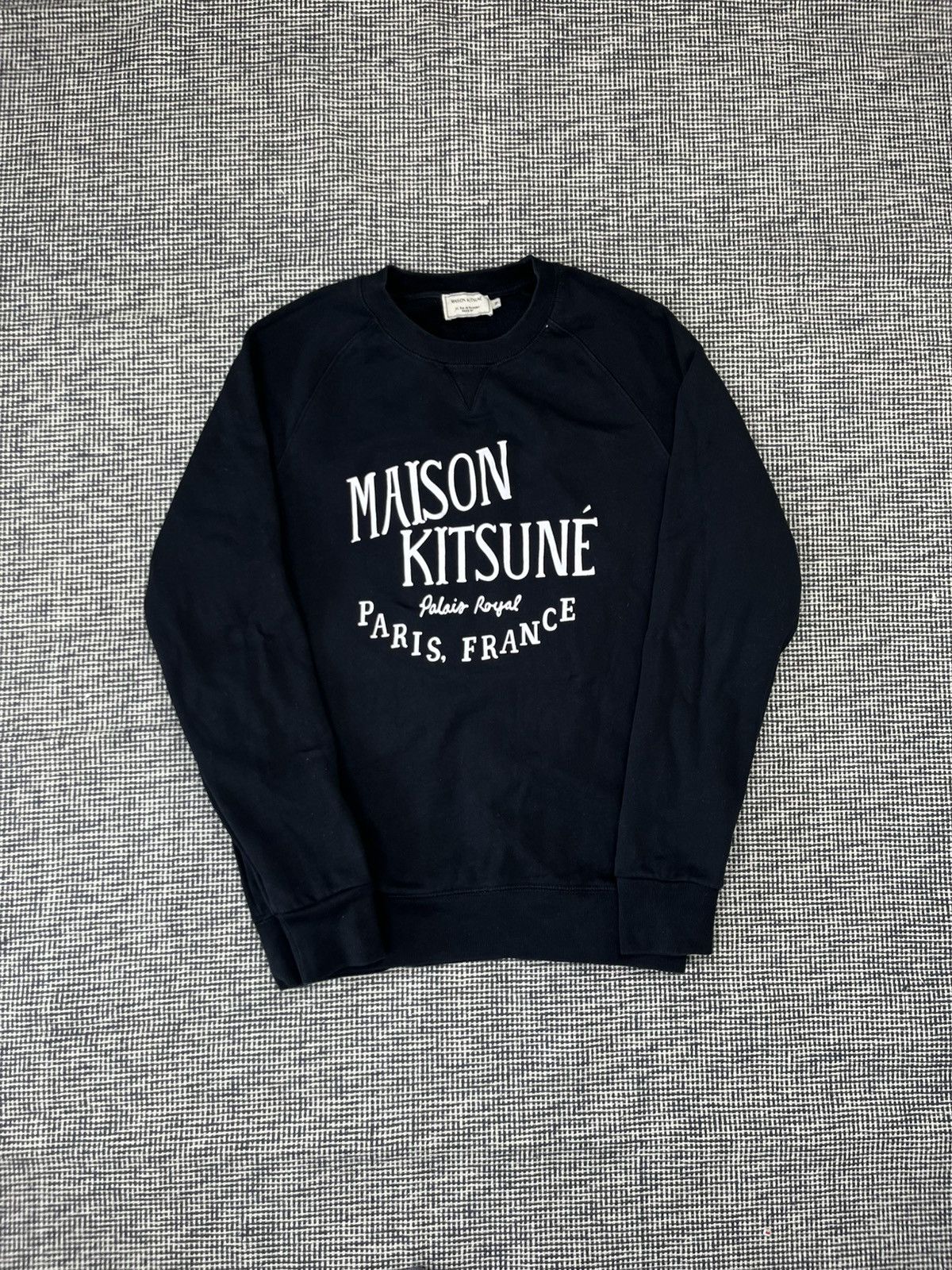 Designer × Maison Kitsune Maison Kitsune logo sweatshirt crewneck black Size US M / EU 48-50 / 2 - 1 Thumbnail
