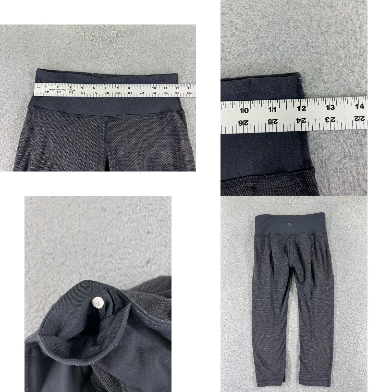 Lululemon Lululemon Pants Womens 4 Gray Wunder Under Crop 20" Gym Training Yoga Cropped Inseam 20 in Pockets Skinny Leg Size 27" / US 4 / IT 40 - 8 Thumbnail