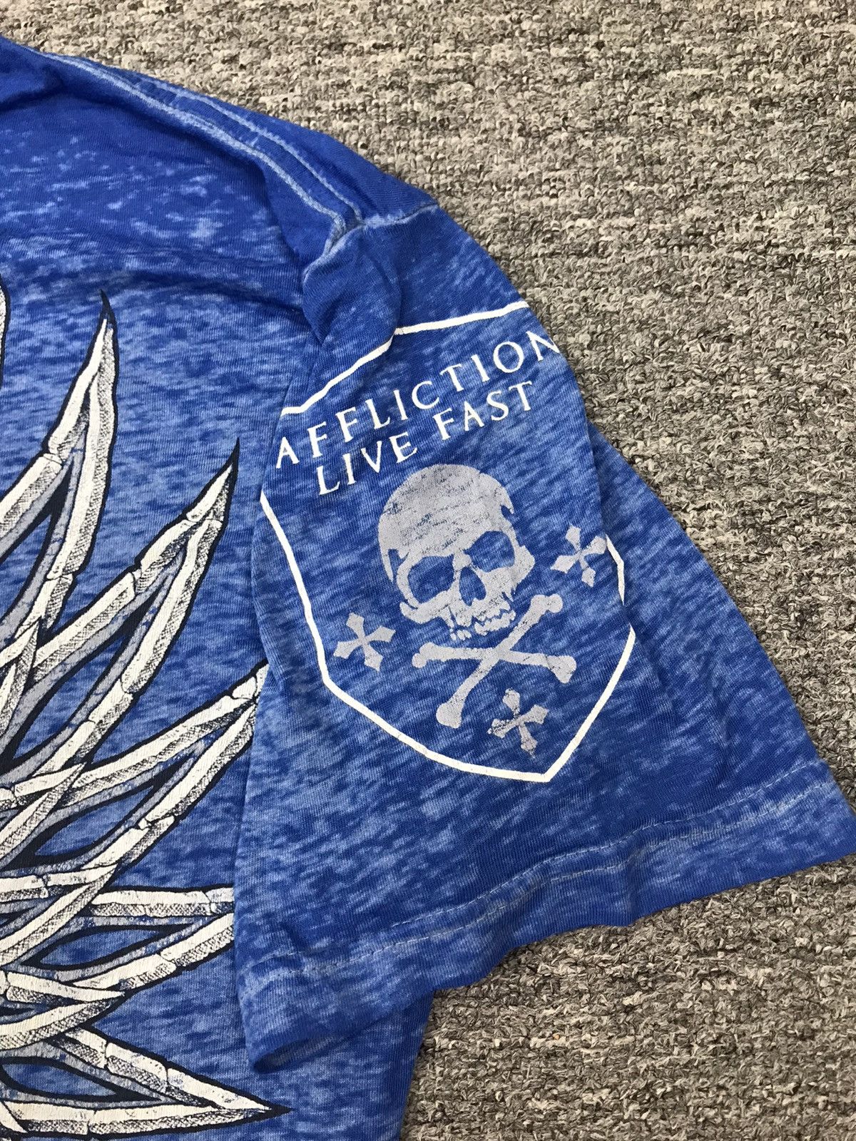 Affliction × If Six Was Nine × Vintage Vintage affliction live fast skull and crosses tshirt Size US L / EU 52-54 / 3 - 3 Thumbnail