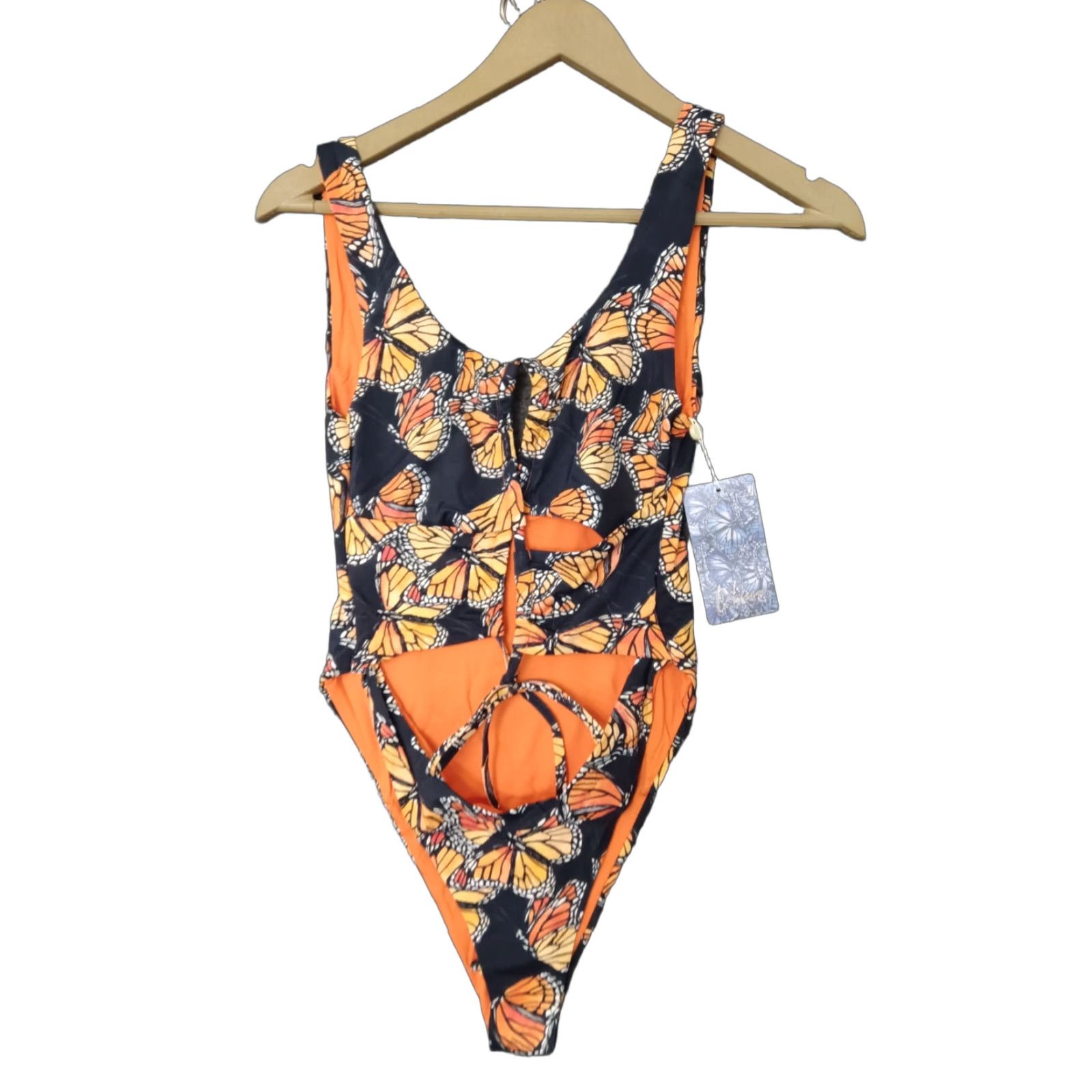 Triangl Toluca Multicolor One Piece Swimsuit S Women - Size S Nylon Spandex Wide Strap Triangle Waist Wrap Open Tummy Sexy Beach Pattern: Solid Size ONE SIZE - 1 Thumbnail