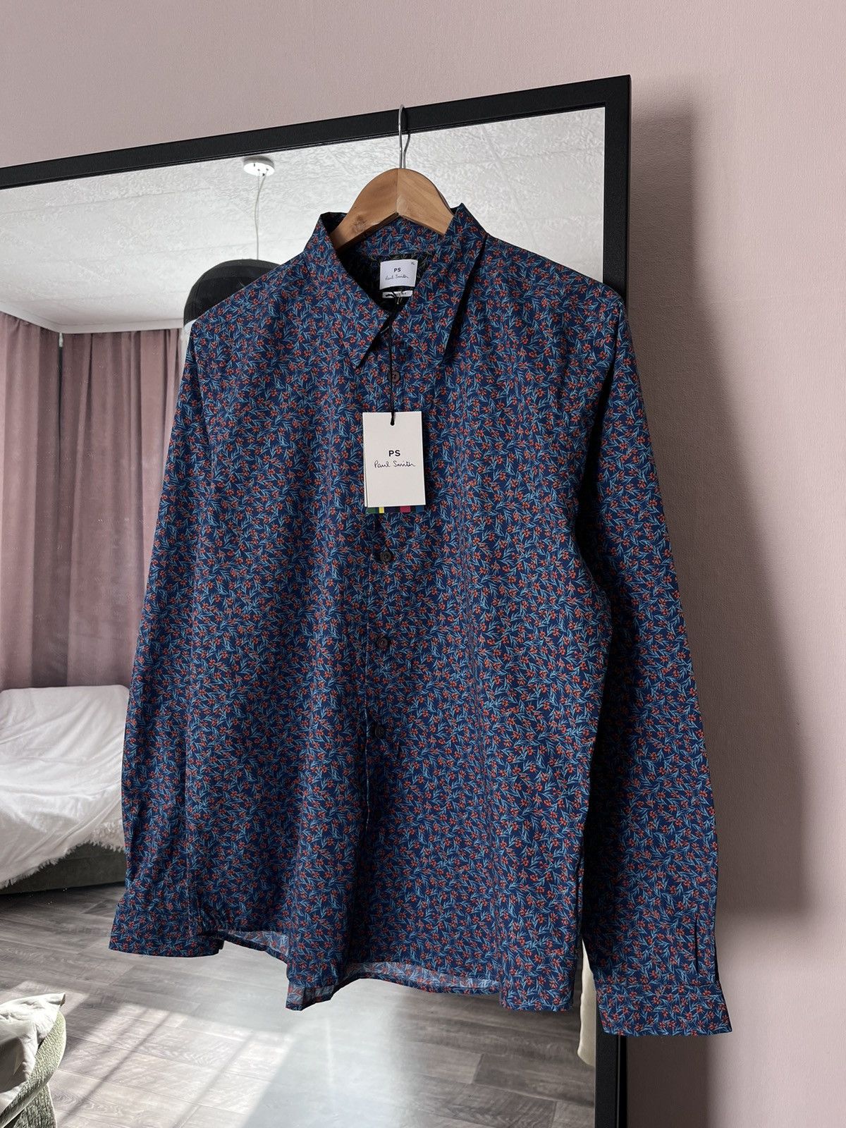 Paul Smith Paul Smith Long Sleeve Shirt Floral Motive Flowers Button Up Size US XL / EU 56 / 4 - 1 Thumbnail