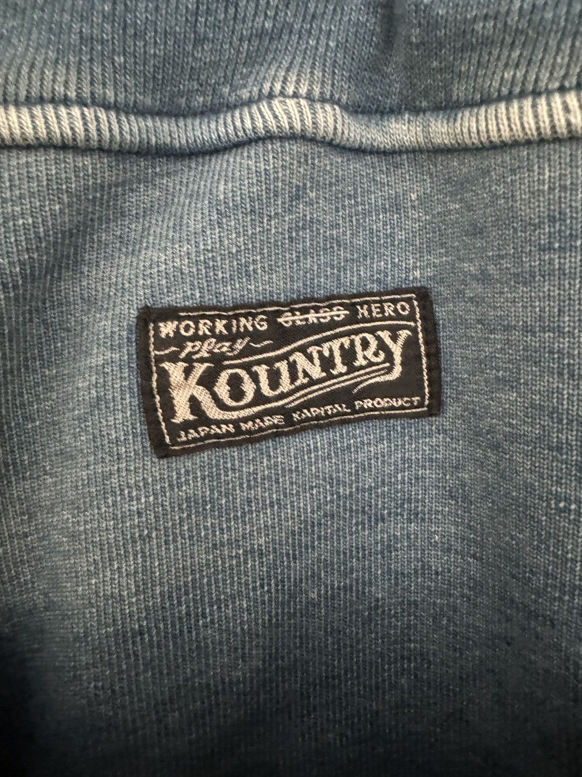 Kapital Kountry Kapital Denim Patchwork Dixie House Sweatpants Size US 35 - 4 Thumbnail