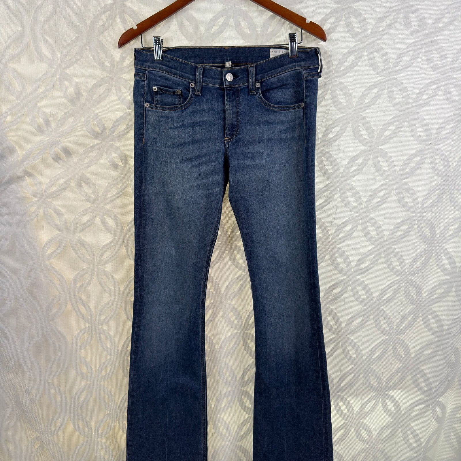 Rag & Bone Jean Mid Rise Boot Elma Womens Jeans Size 28
