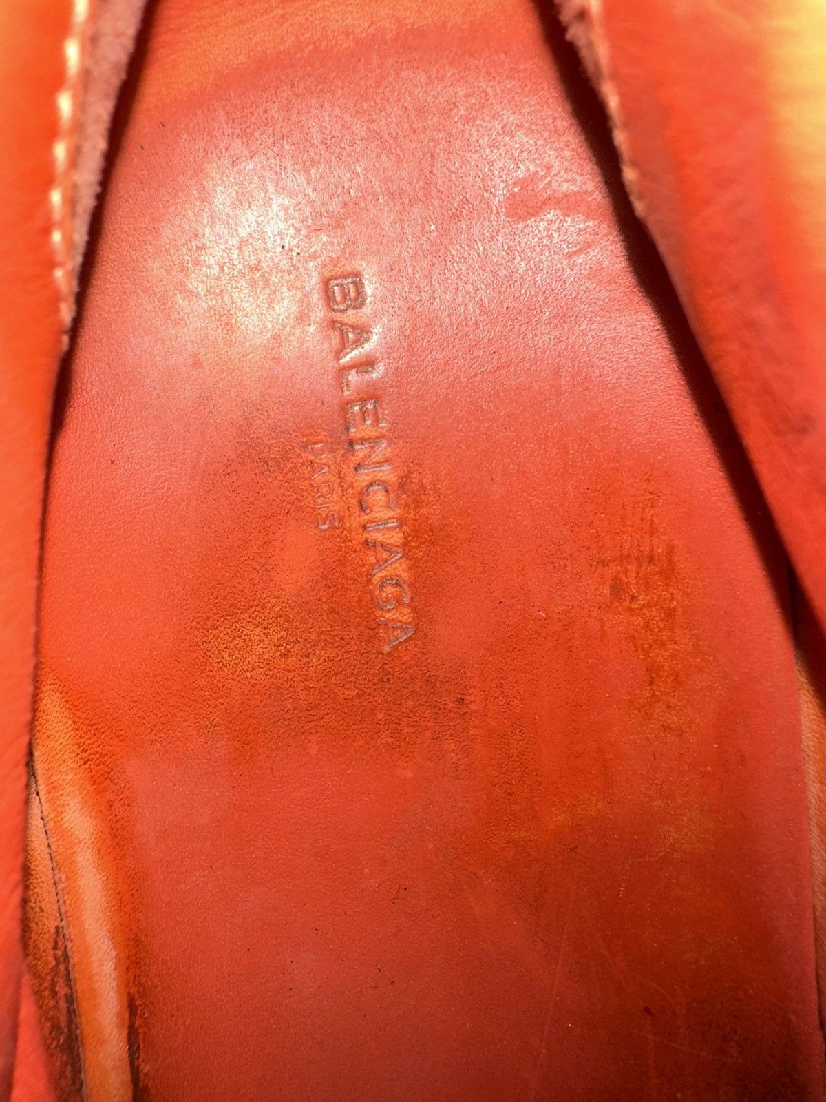 Balenciaga 🔥BALENCIAGA ARENA RED LEATHER LOW TOP SNEAKERS Size US 9 / EU 42 - 17 Thumbnail