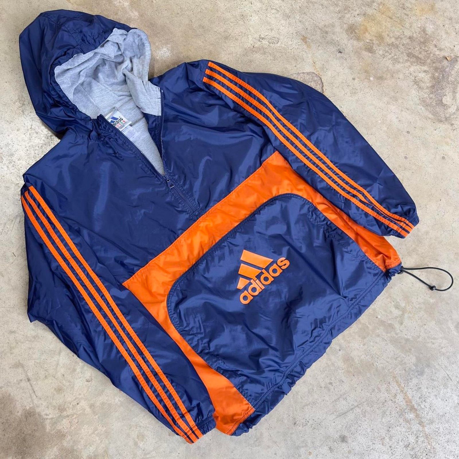 Adidas × Vintage Vintage Blue Adidas Light Running Shell Jacket Size US XL / EU 56 / 4 - 2 Thumbnail