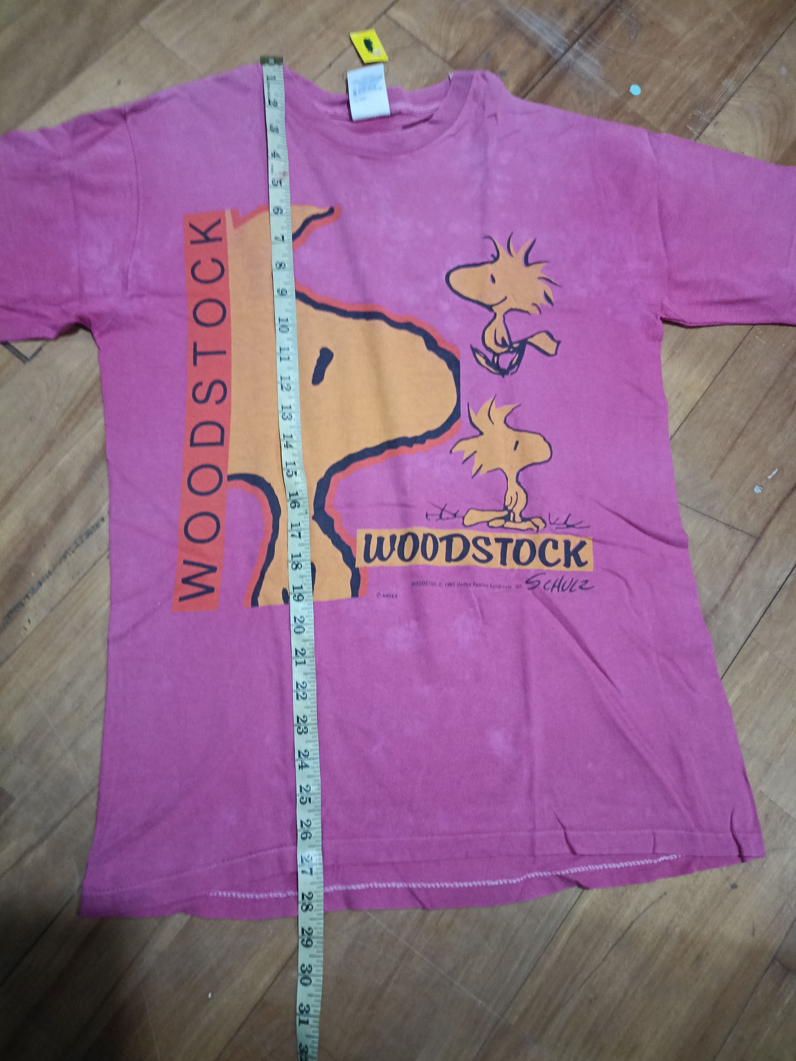 Band Tees 1965 Woodstock pink faded vintage tee #S2301 Size US M / EU 48-50 / 2 - 15 Thumbnail
