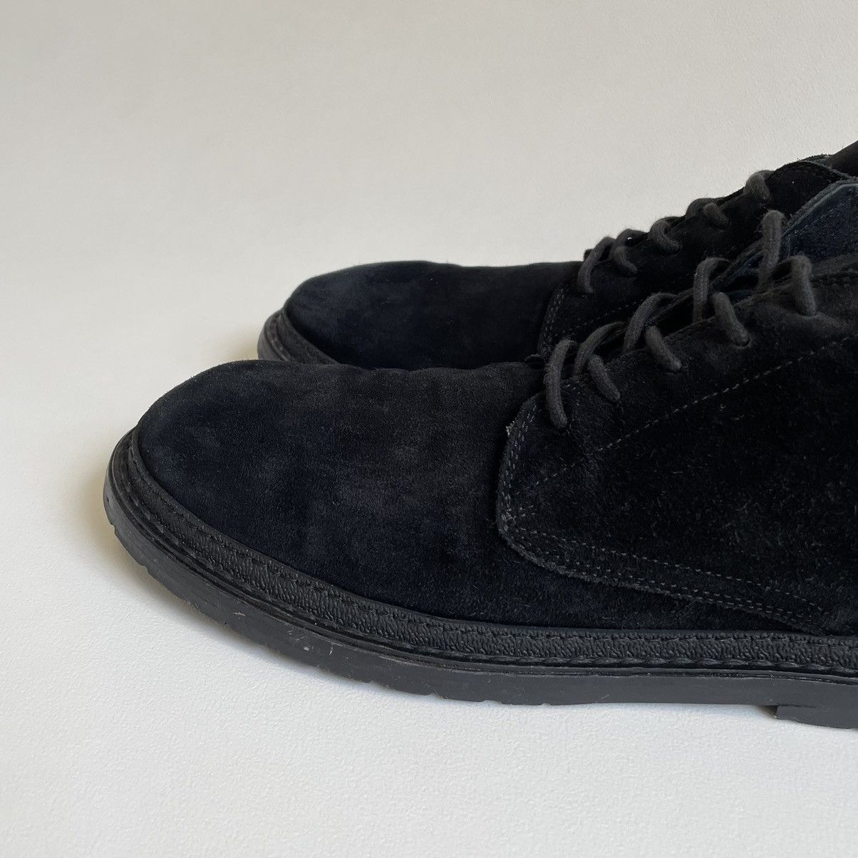 Ann Demeulemeester Early 2010s Black Suede Chukka Boots Size US 12 / EU 45 - 6 Thumbnail