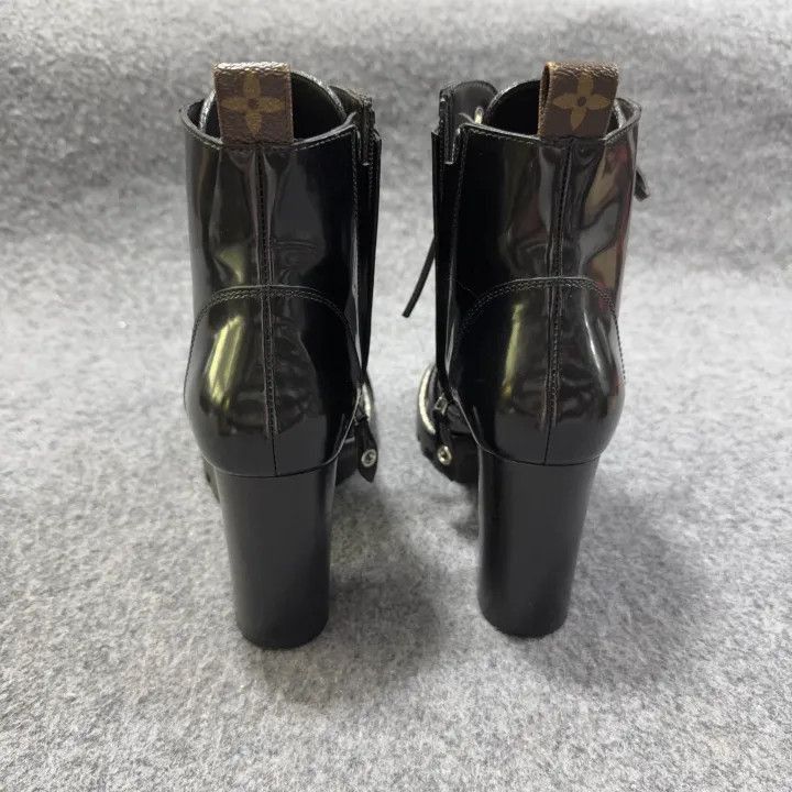 Louis Vuitton Louis Vuitton Star Trail Black Leather Ankle Boots -2508 Size US 6 / IT 36 - 3 Thumbnail