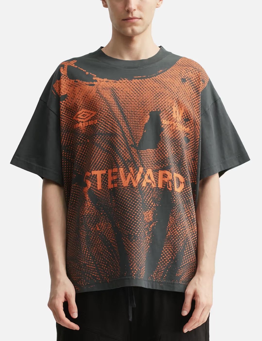 Umbro x Slam Jam Black Steward Vest Print Oversized T-Shirt Size US L / EU 52-54 / 3 - 2 Thumbnail