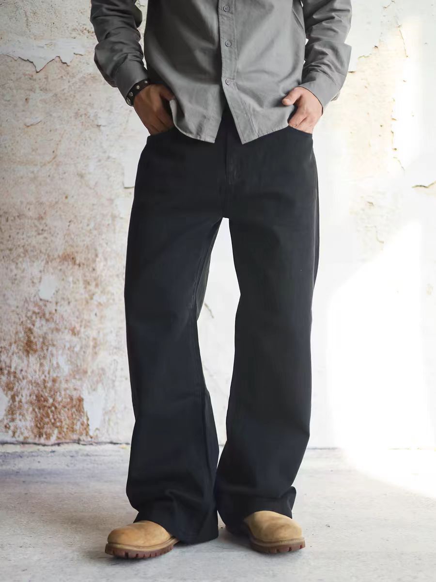 Japanese Brand × Vintage Vintage Black Jeans Loose Casual Trousers Size US 30 / EU 46 - 1 Thumbnail