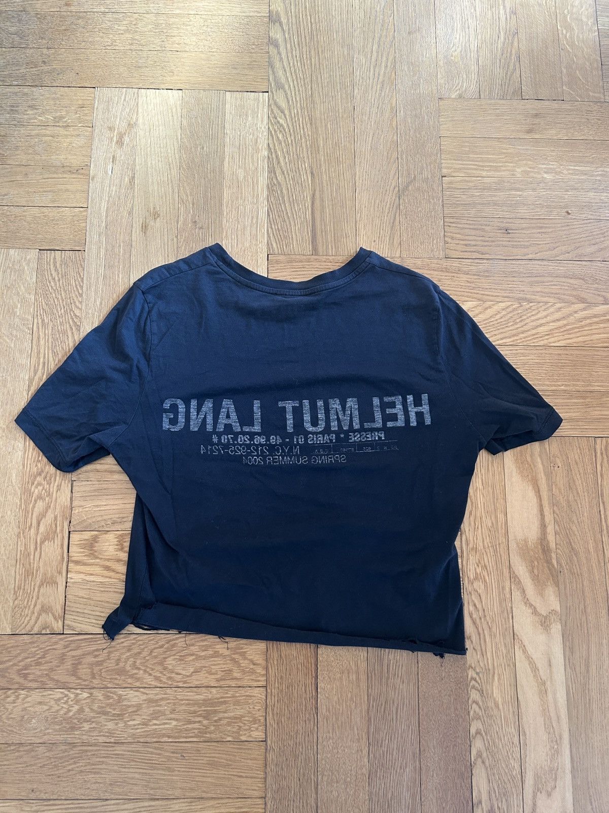 Helmut Lang SS04 Inside Out Staff Tee Size US S / EU 44-46 / 1 - 1 Thumbnail