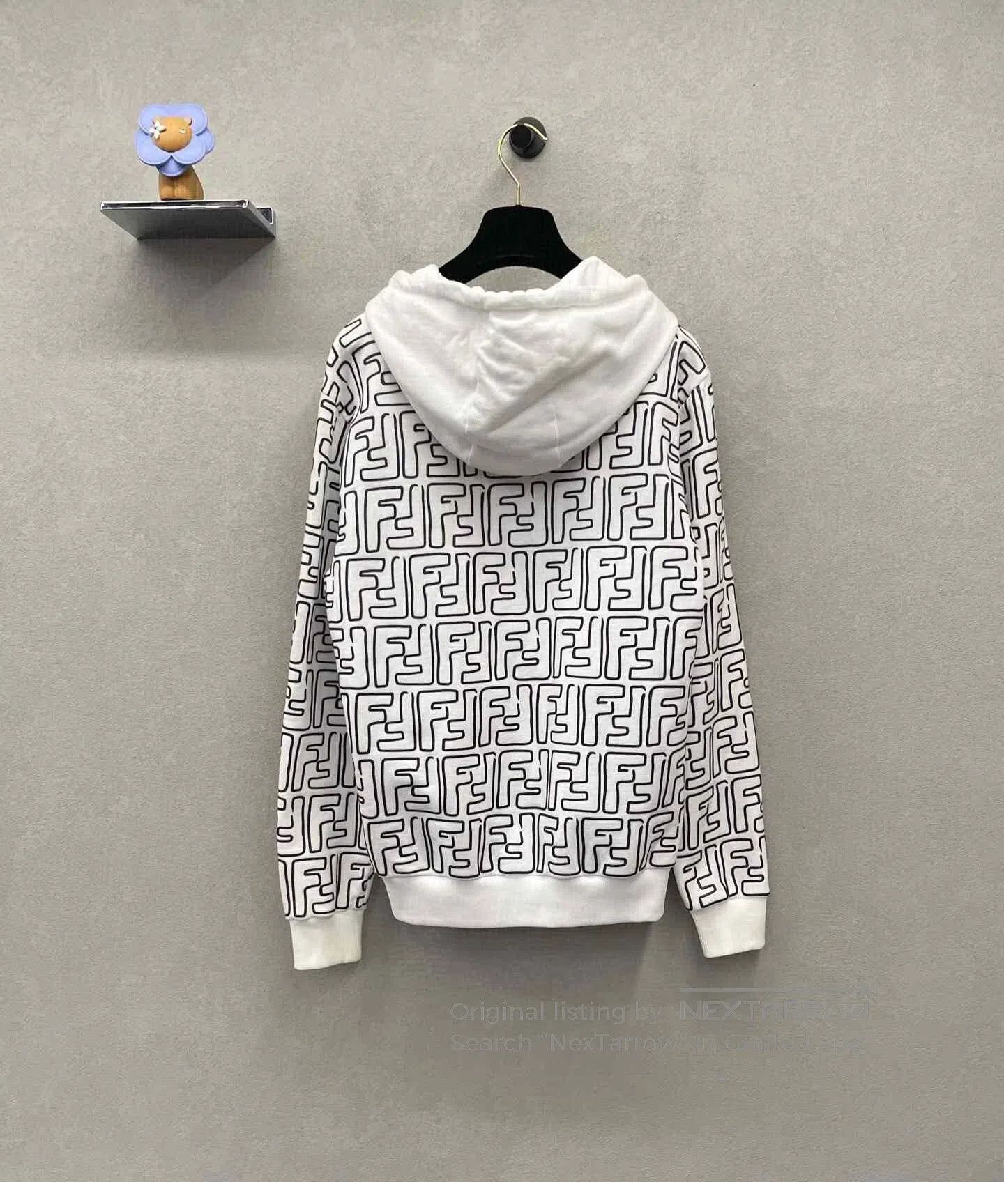 Fendi Fendi White Double F Print Hoodie. Size US S / EU 44-46 / 1 - 2 Thumbnail