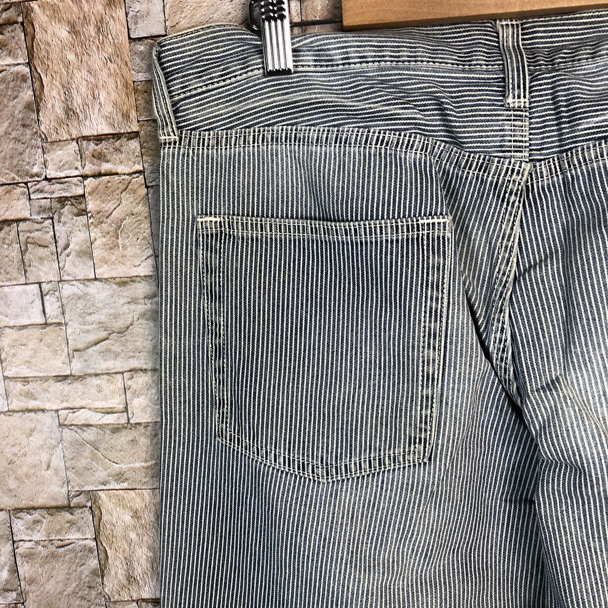 GU GU Grey Stripe Casual Pants #A346 Size US 33 - 17 Thumbnail