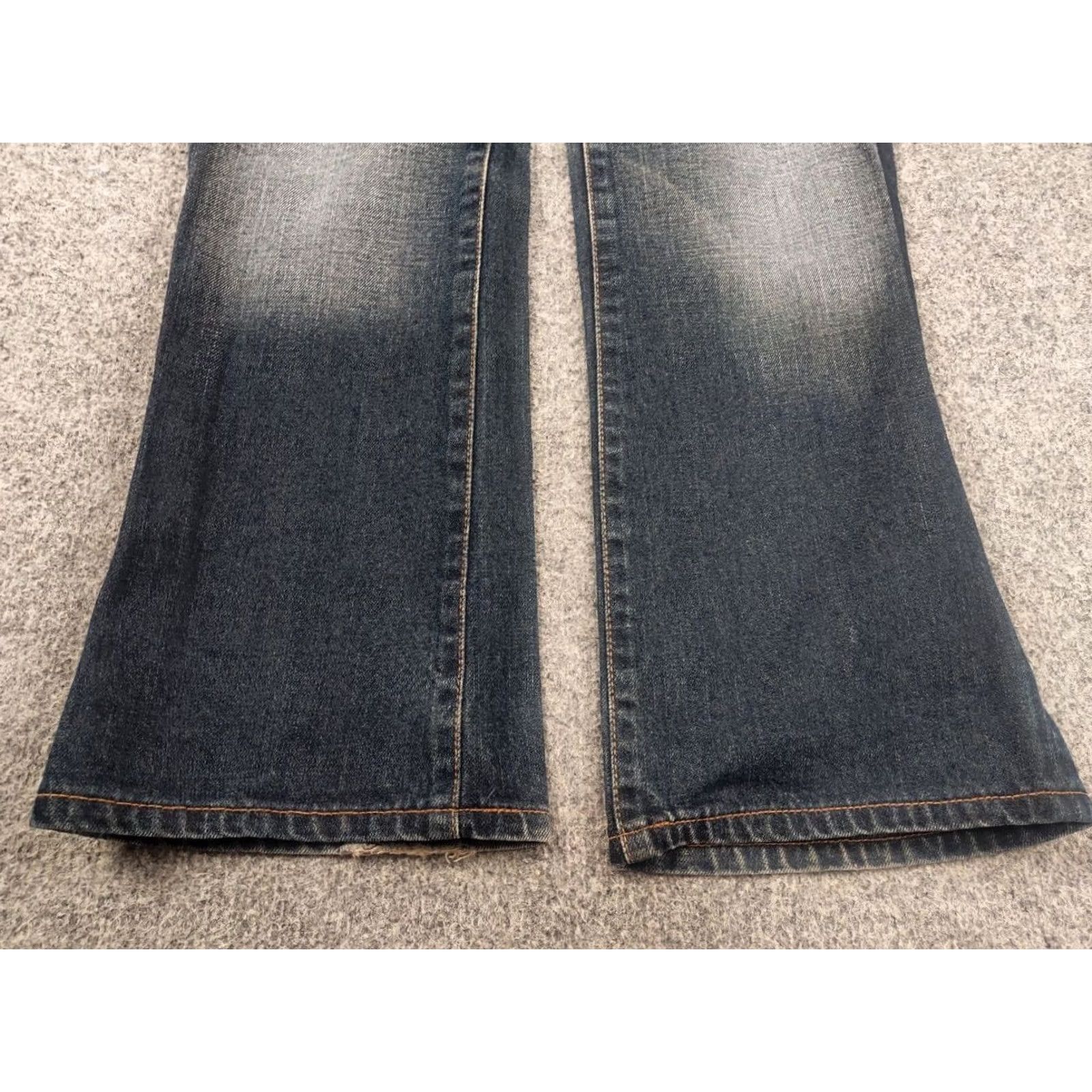 Diesel Vintage Diesel cherock jeans low Rise Belted Flared bootcut dark wash Y2K Opium Size 29" - 7 Thumbnail