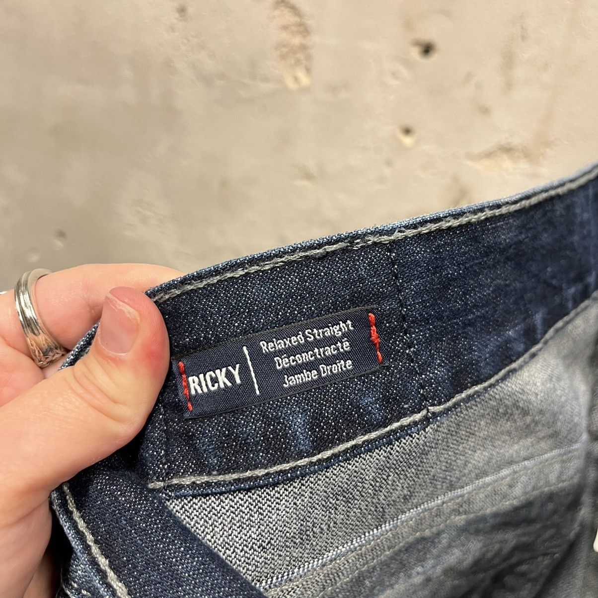 True Religion True Religion Ricky Dark Wash Relaxed Straight Logo Jeans 38 Size US 38 / EU 54 - 9 Thumbnail