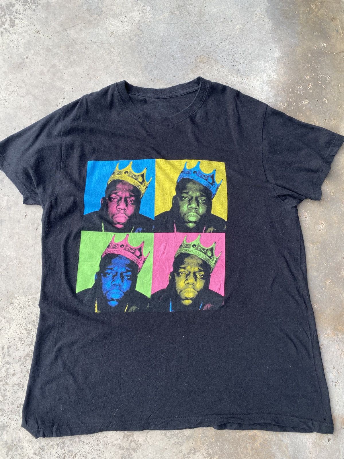 The Notorious B.I.G Four Faces American Rapper Tee