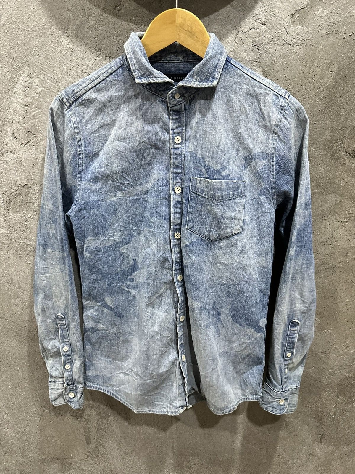 GOSTAR DE FUGA Gostar De Fuga Acid Wash Camo Button Up Shirt Size US S / EU 44-46 / 1 - 2 Thumbnail
